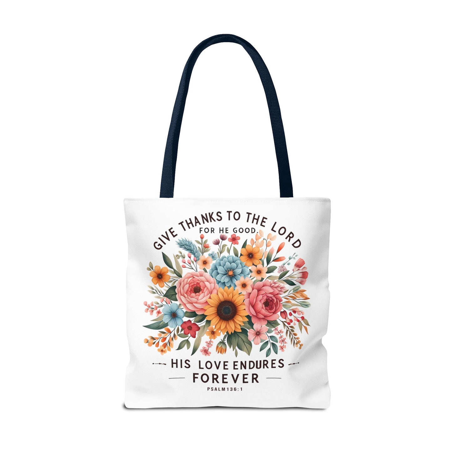 Inspirational Christian Tote Bag - Let Your Light Shine, Floral Design, Gift for Church, Bible Study, Mother's Day, Faith