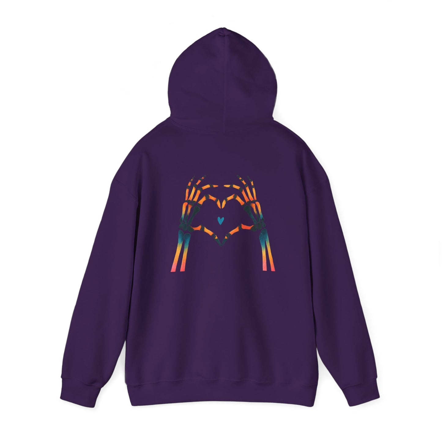 Rainbow Skeleton Heart Hoodie