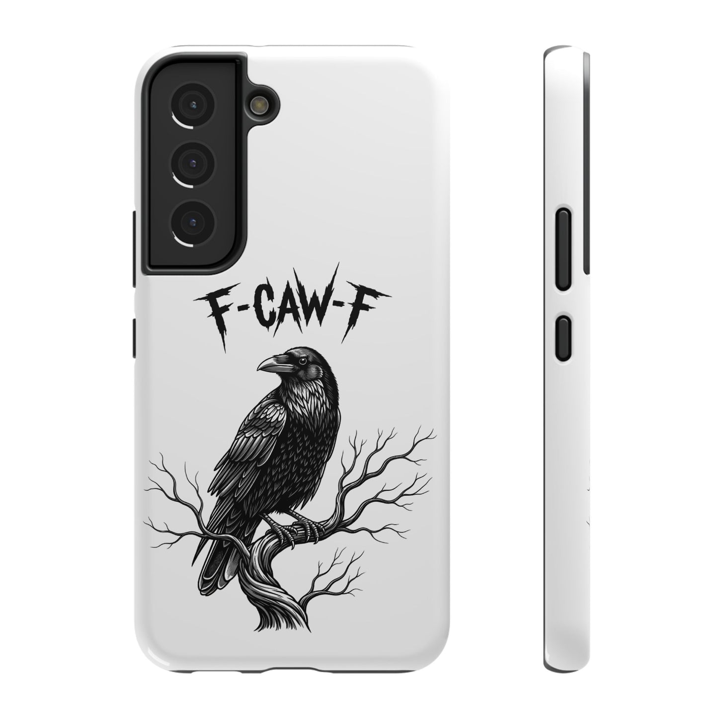 F-Caw-F Raven Phone Case, Autum Vibe Accessory, Perfect for Bird Lovers, Unique Gift for Him/Her, Impact-Resistant Phone Cover