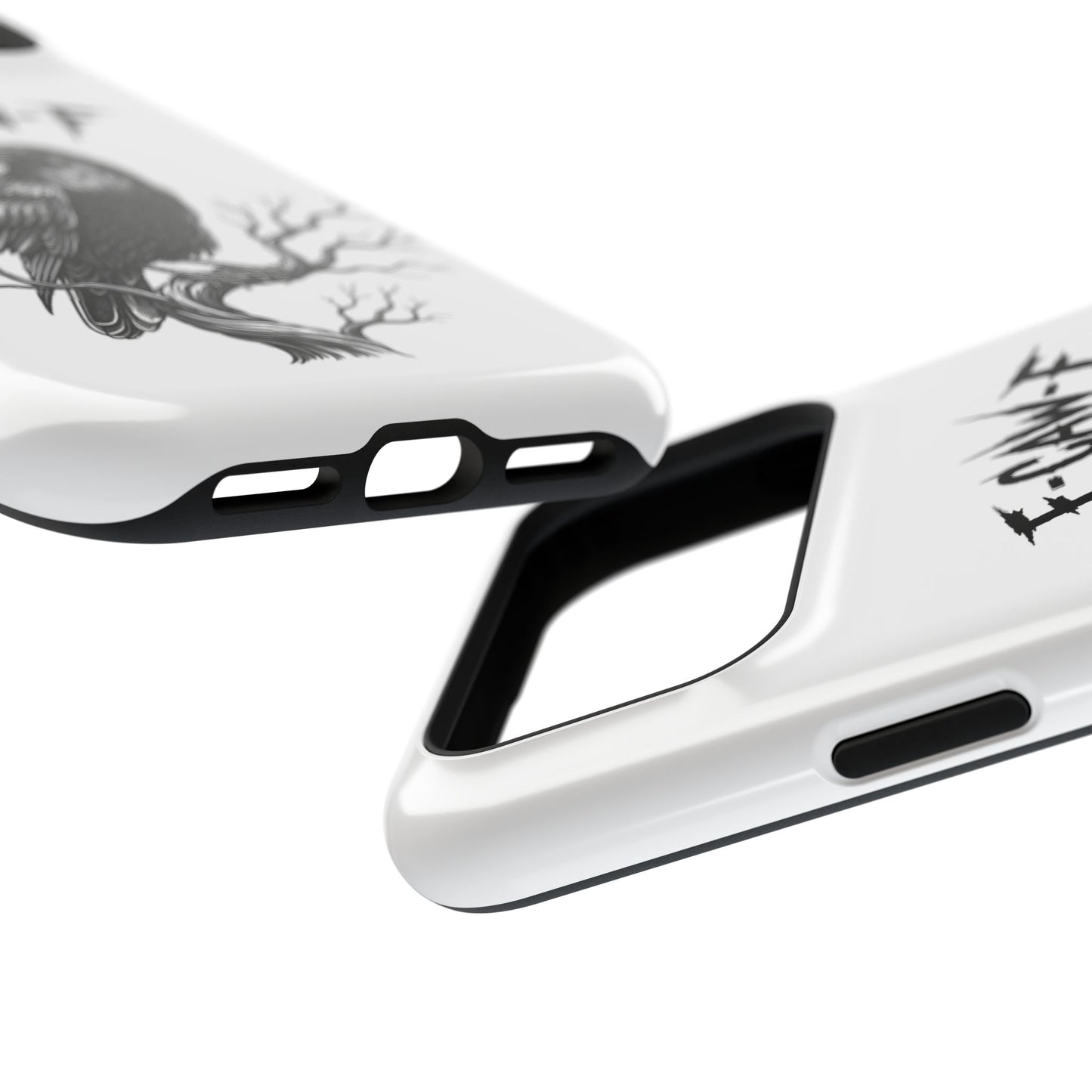 F-Caw-F Raven Phone Case, Autum Vibe Accessory, Perfect for Bird Lovers, Unique Gift for Him/Her, Impact-Resistant Phone Cover