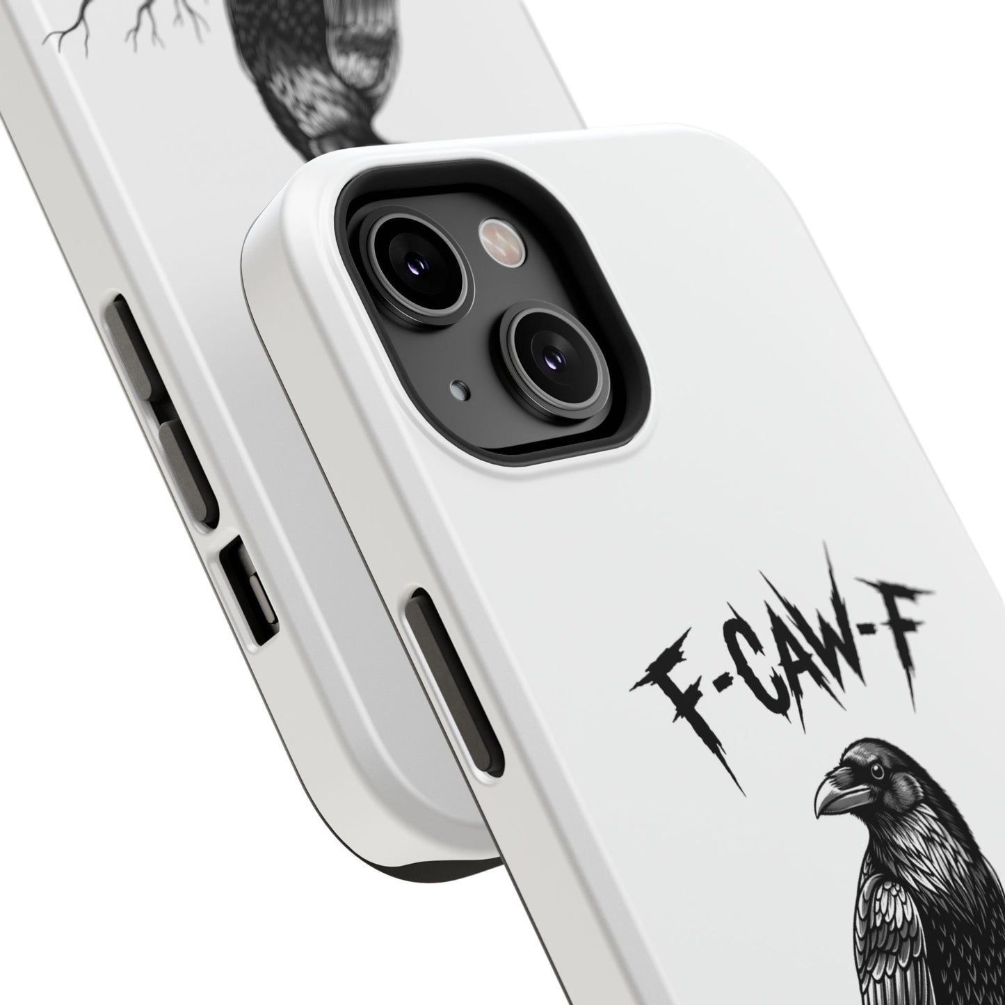 F-Caw-F Raven Phone Case, Autum Vibe Accessory, Perfect for Bird Lovers, Unique Gift for Him/Her, Impact-Resistant Phone Cover