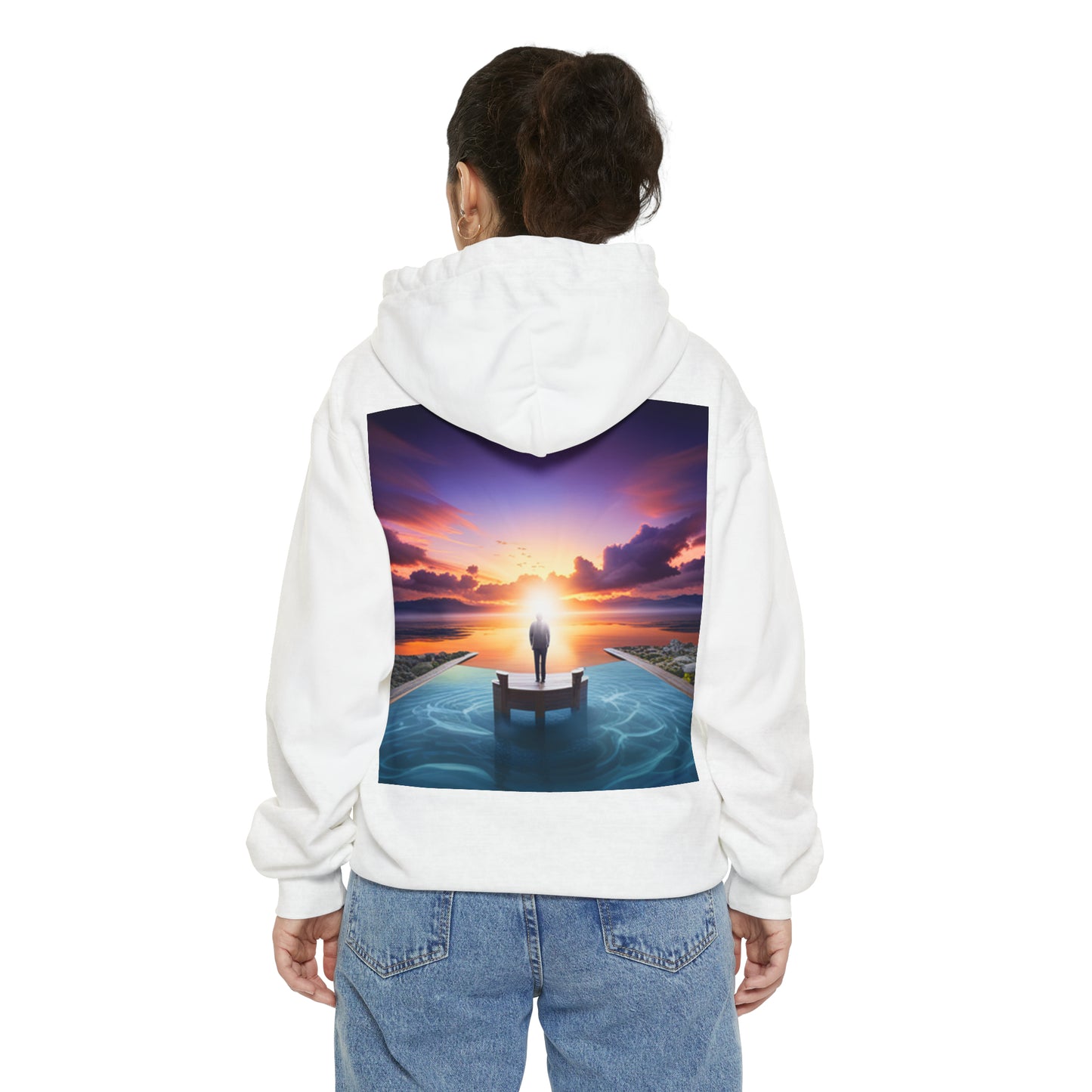 Normal Wear Unisex Garment-Dyed Hoodie