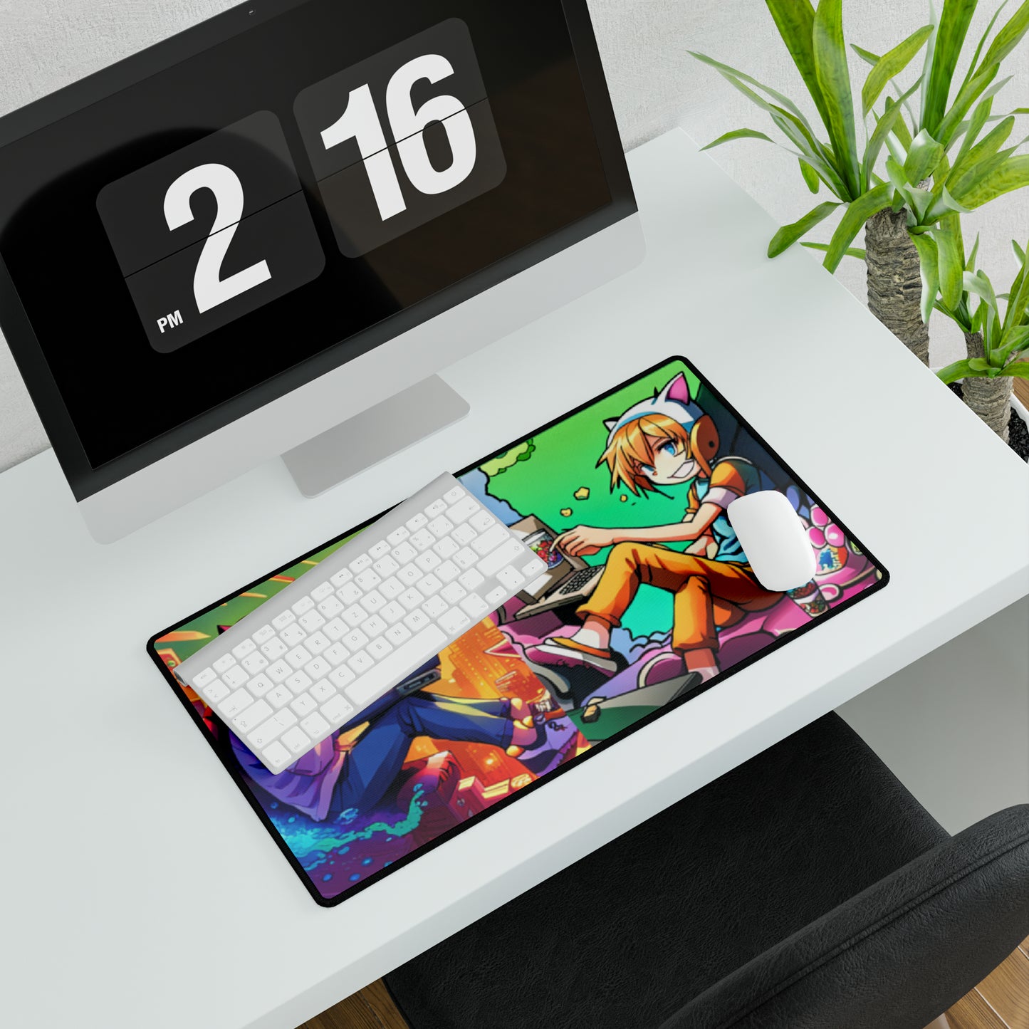 Cat Boy Anime Mouse Pad Desk Mats
