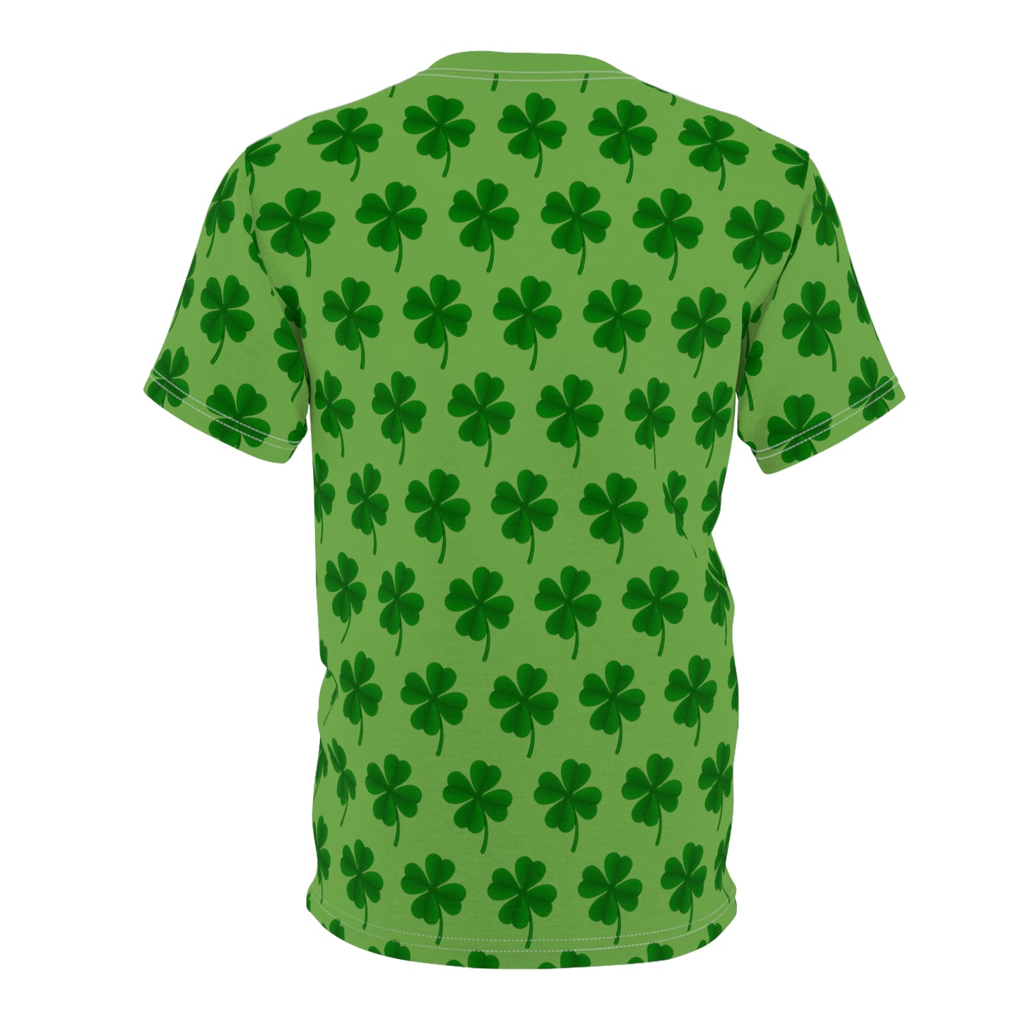 Green on Green Clover Unisex Cut & Sew Tee (AOP)