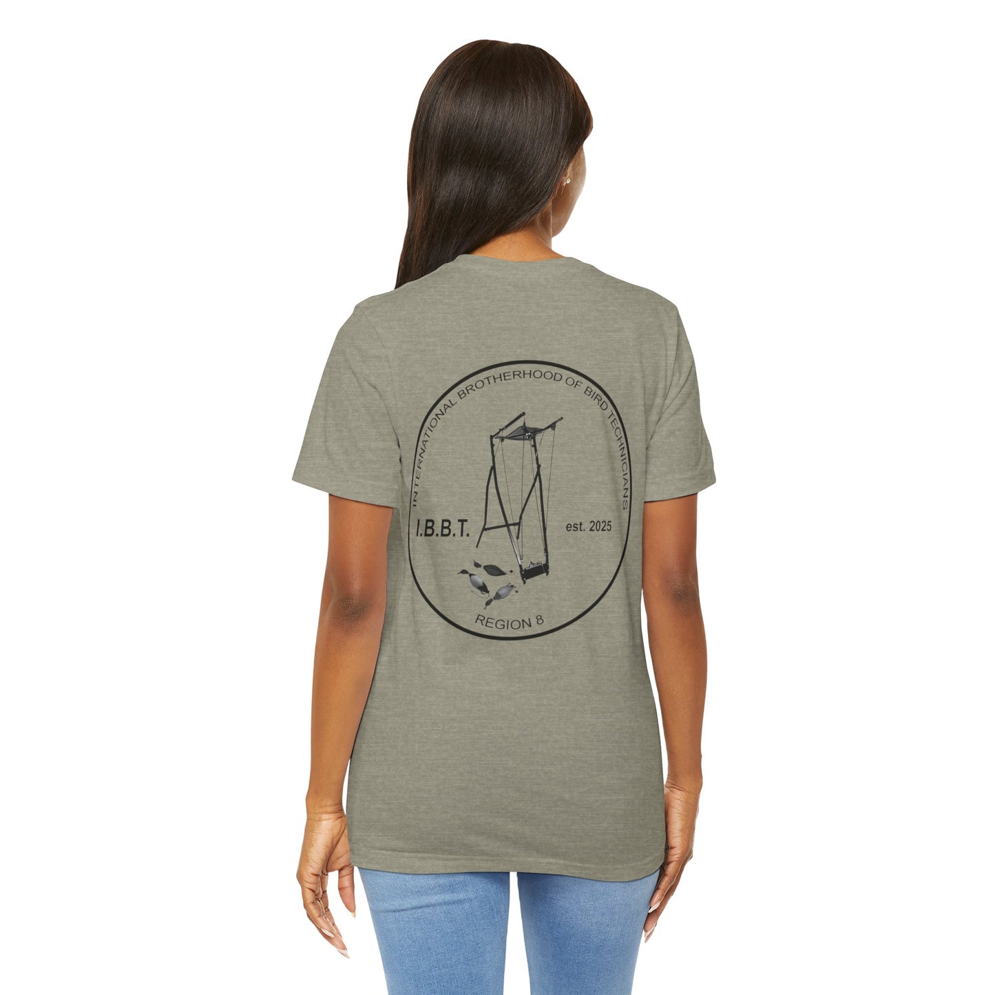 International Brotherhood of Bird Technicians IBBT Region 8 Back Print