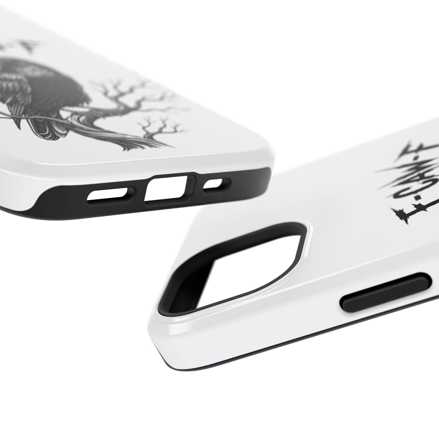 F-Caw-F Raven Phone Case, Autum Vibe Accessory, Perfect for Bird Lovers, Unique Gift for Him/Her, Impact-Resistant Phone Cover
