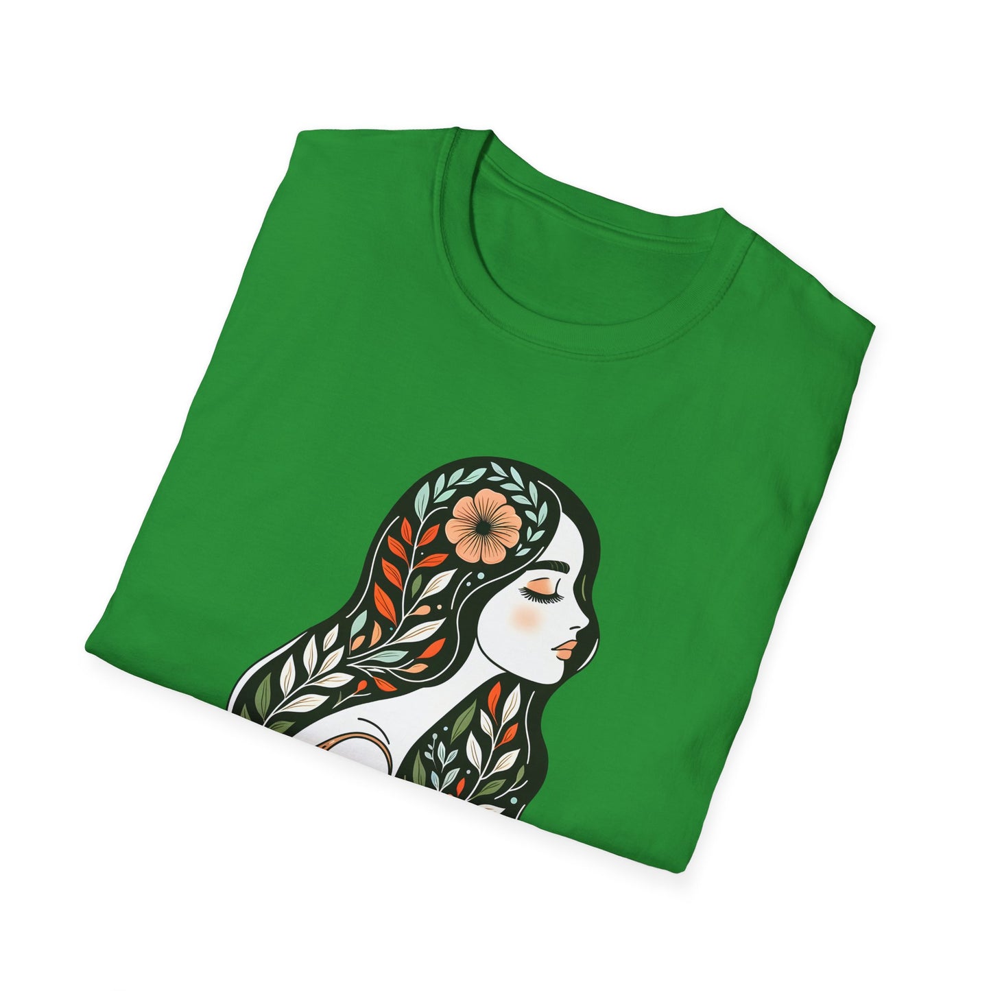 Grow Through Inspirational Unisex Softstyle T-Shirt, Motivational Tee, Self-Care Shirt, Gift for Women, Mindfulness Apparel