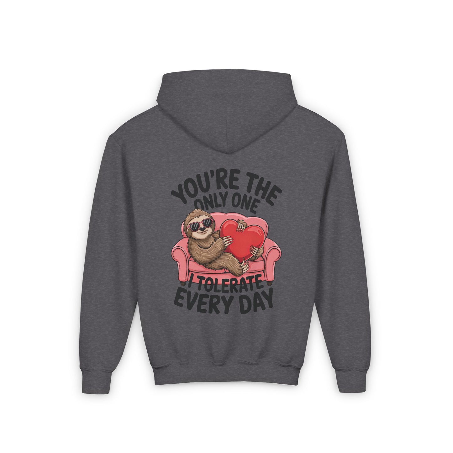 Sloth Heart Hoodie - Youth
