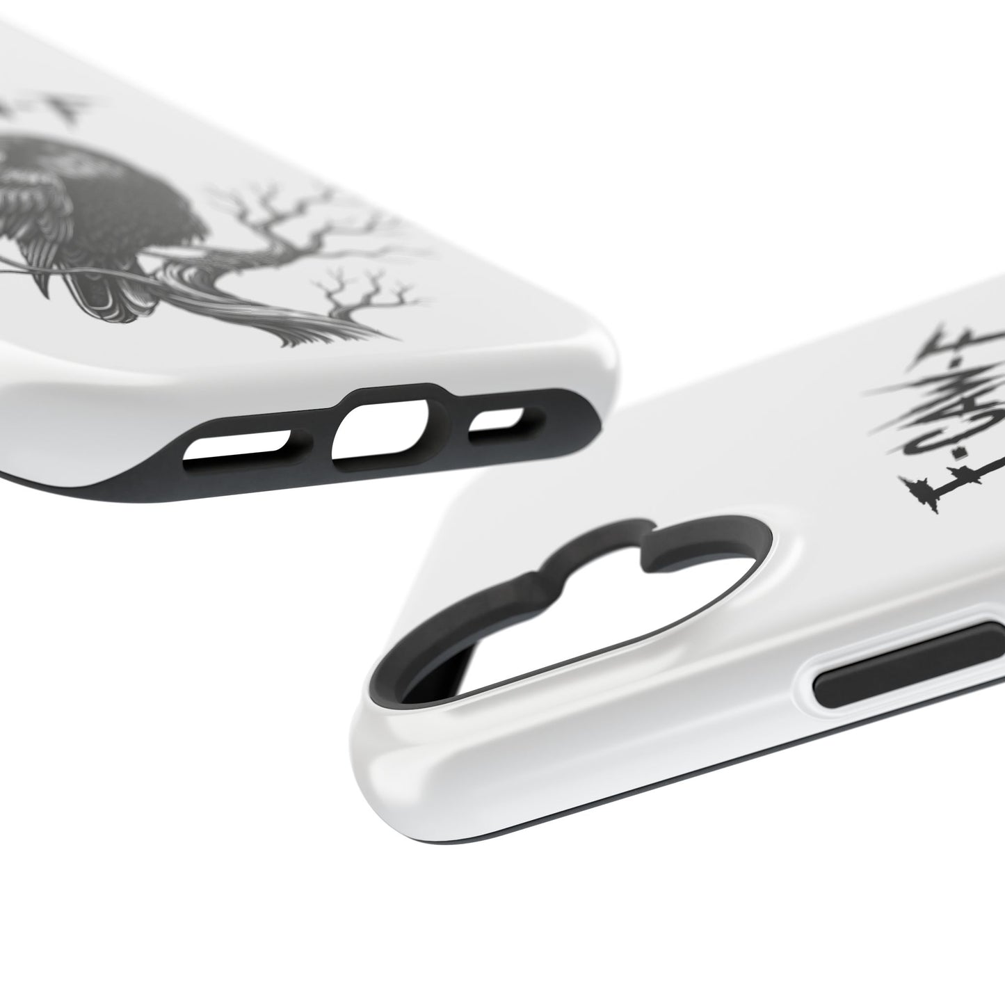 F-Caw-F Raven Phone Case, Autum Vibe Accessory, Perfect for Bird Lovers, Unique Gift for Him/Her, Impact-Resistant Phone Cover