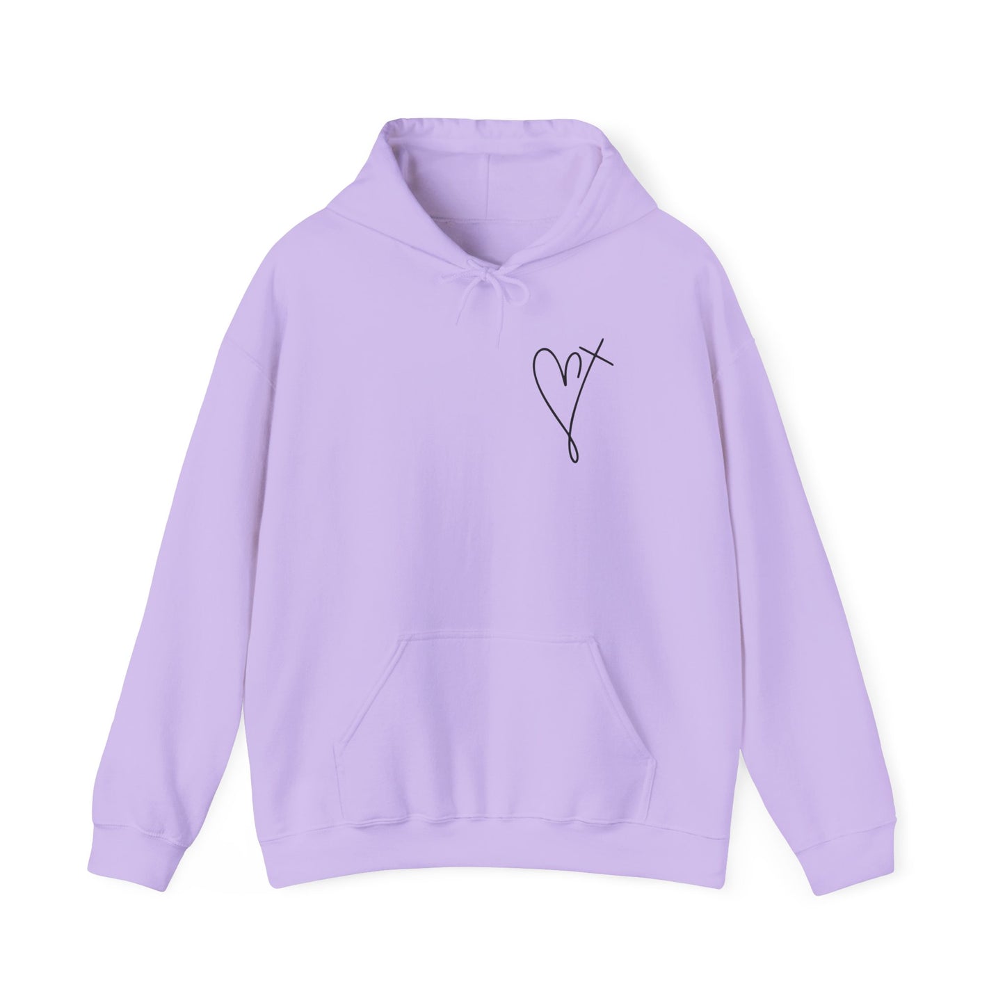 Jesus Has My Back Hoodie - Unisex Heavy Blend™ Sweatshirt, Faith-Based Gift, Cozy Comfort, Religious Apparel, Inspirational Wear