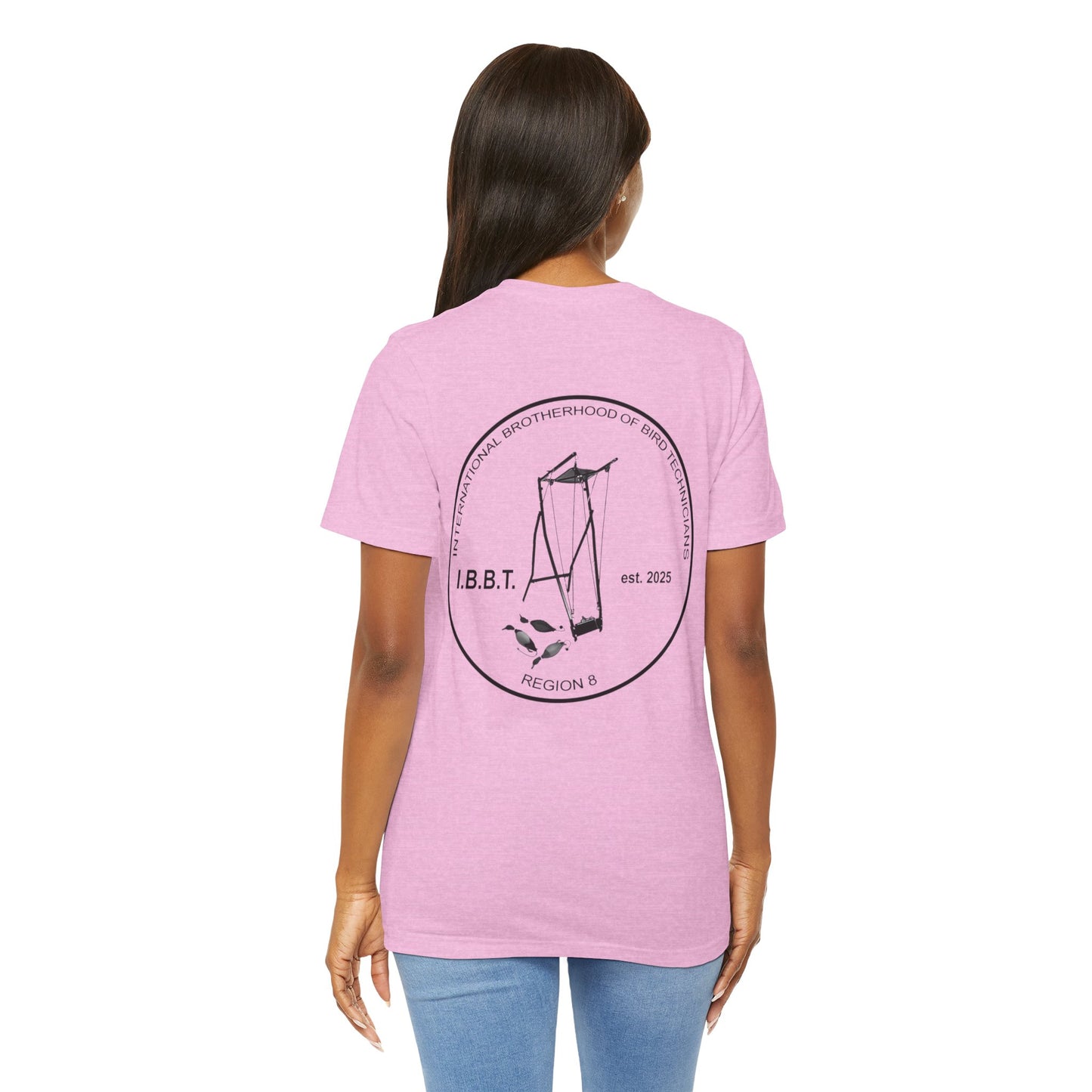 International Brotherhood of Bird Technicians IBBT Region 8 Back Print