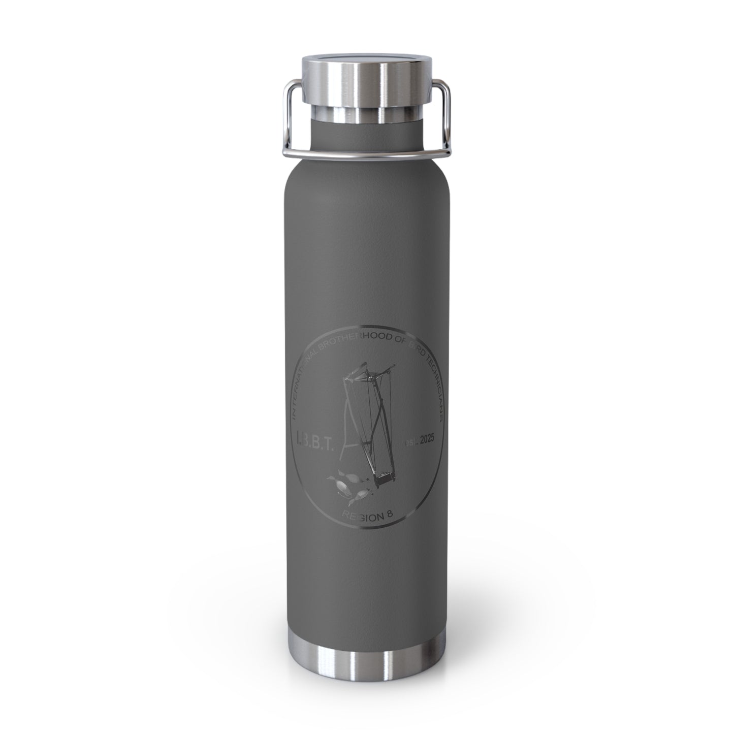 IBBT Insulated Water Bottle, 22oz Copper Flask for Outdoor Adventures, Custom Travel Mug