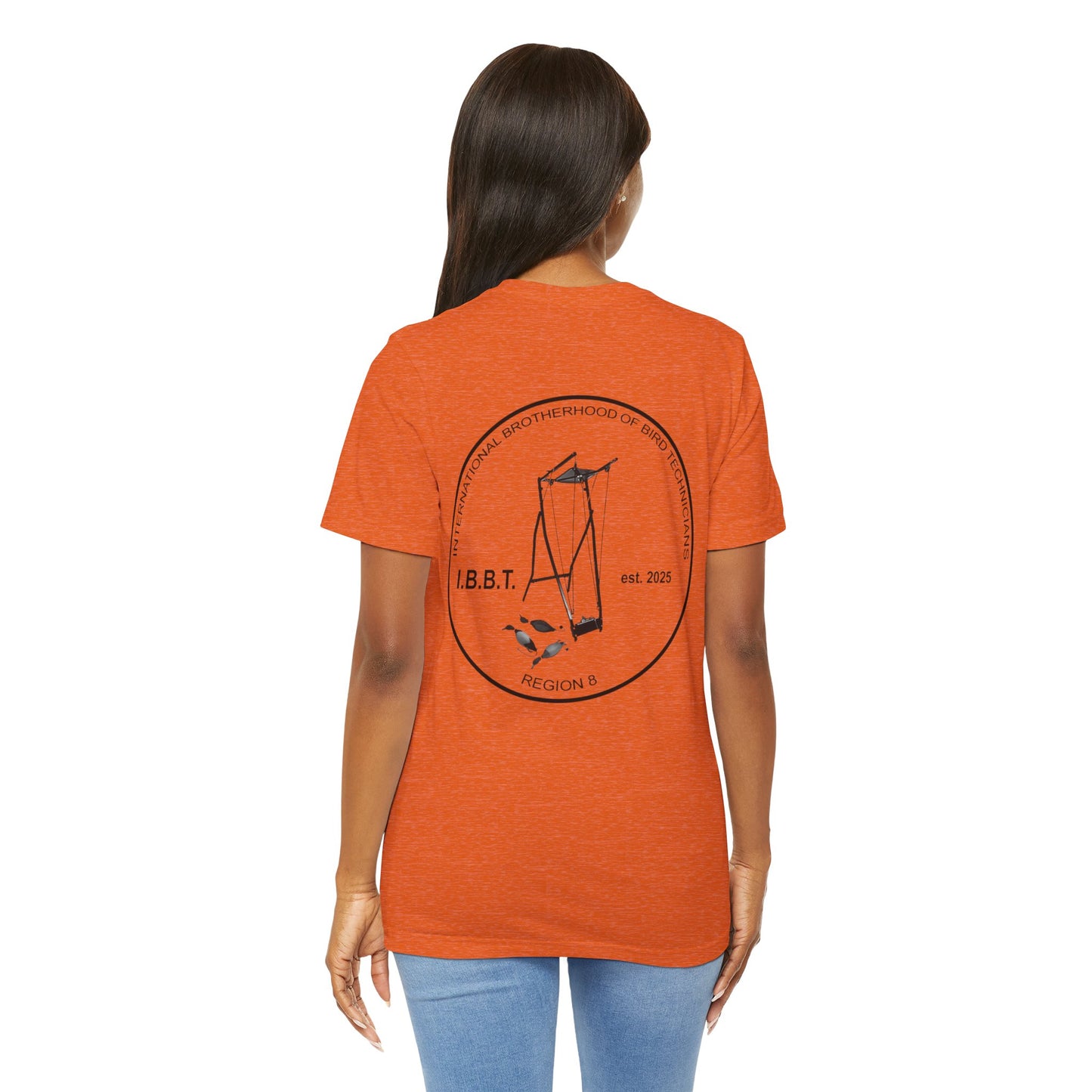 International Brotherhood of Bird Technicians IBBT Region 8 Back Print