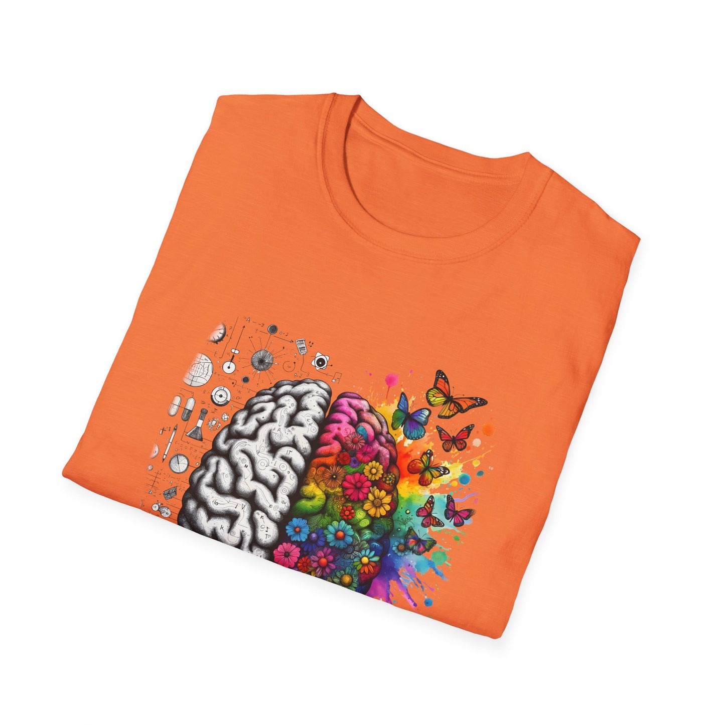 Mental Health is Health T-Shirt, Unisex Softstyle Tee, Positive Vibes, Mental Health Awareness, Gift for Friends, Self-Care Apparel,