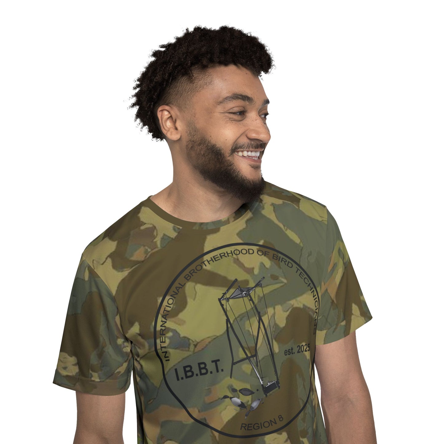 Cute Dog Camo IBBT Region 8 T-Shirt for Bird Technicians