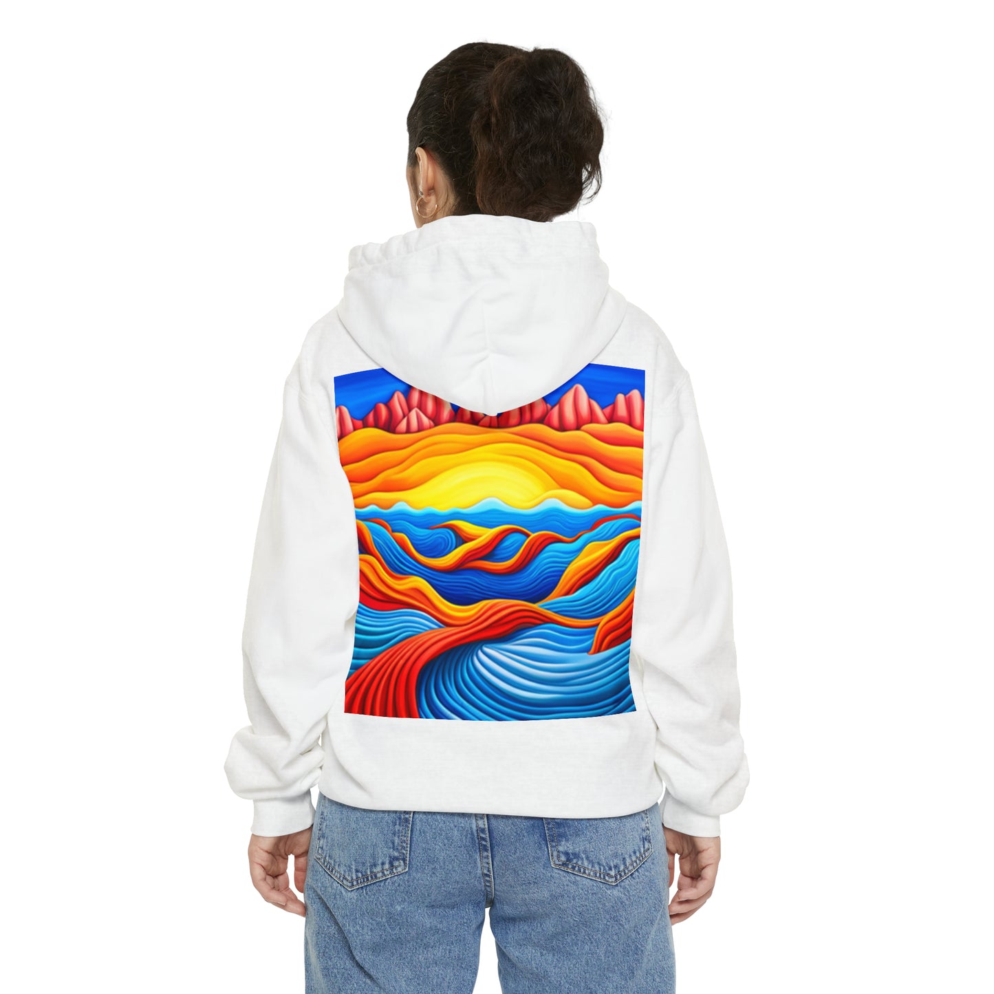 Normal Wear Unisex Garment-Dyed Hoodie