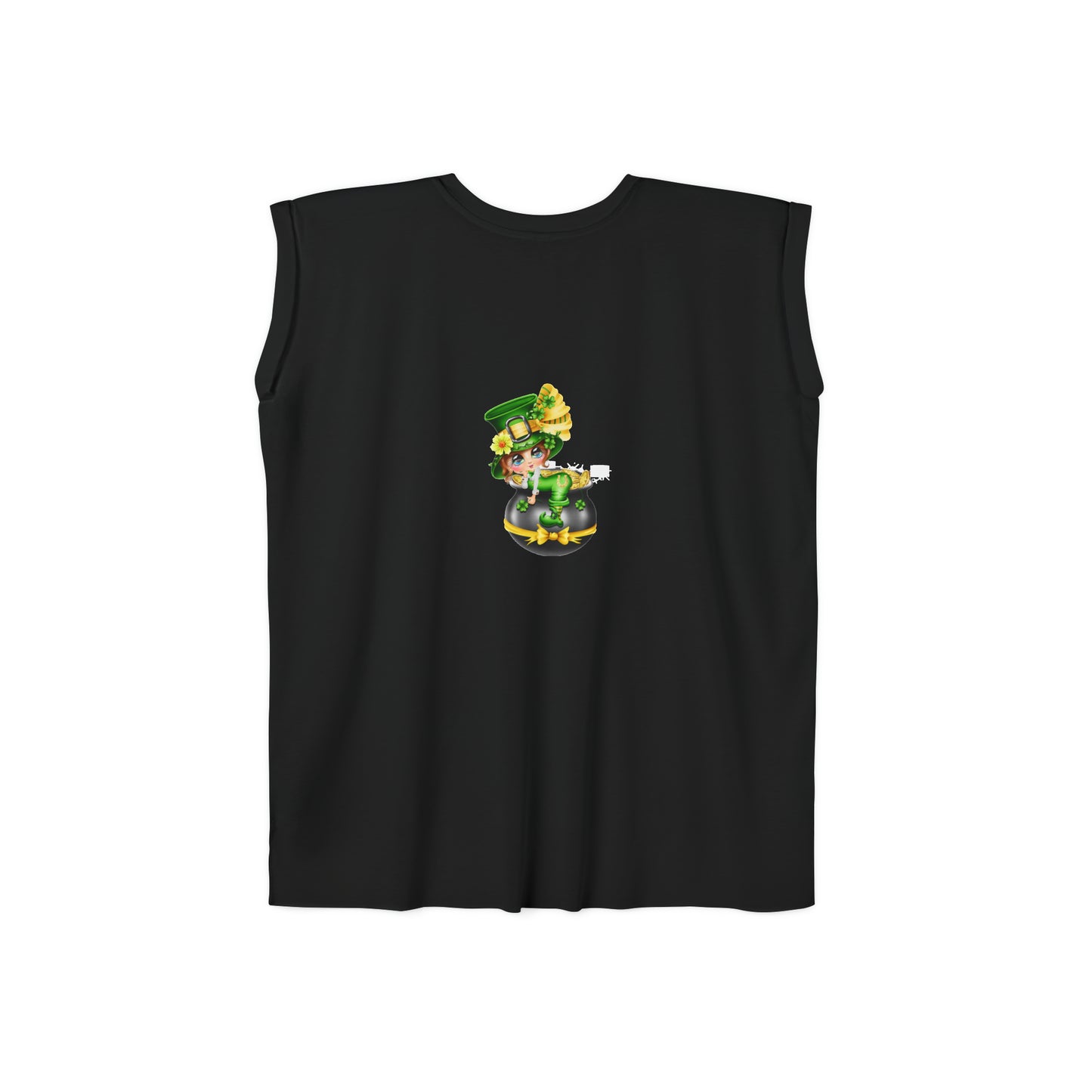St. Patricks Day Women’s Flowy Rolled Cuffs Muscle Tee
