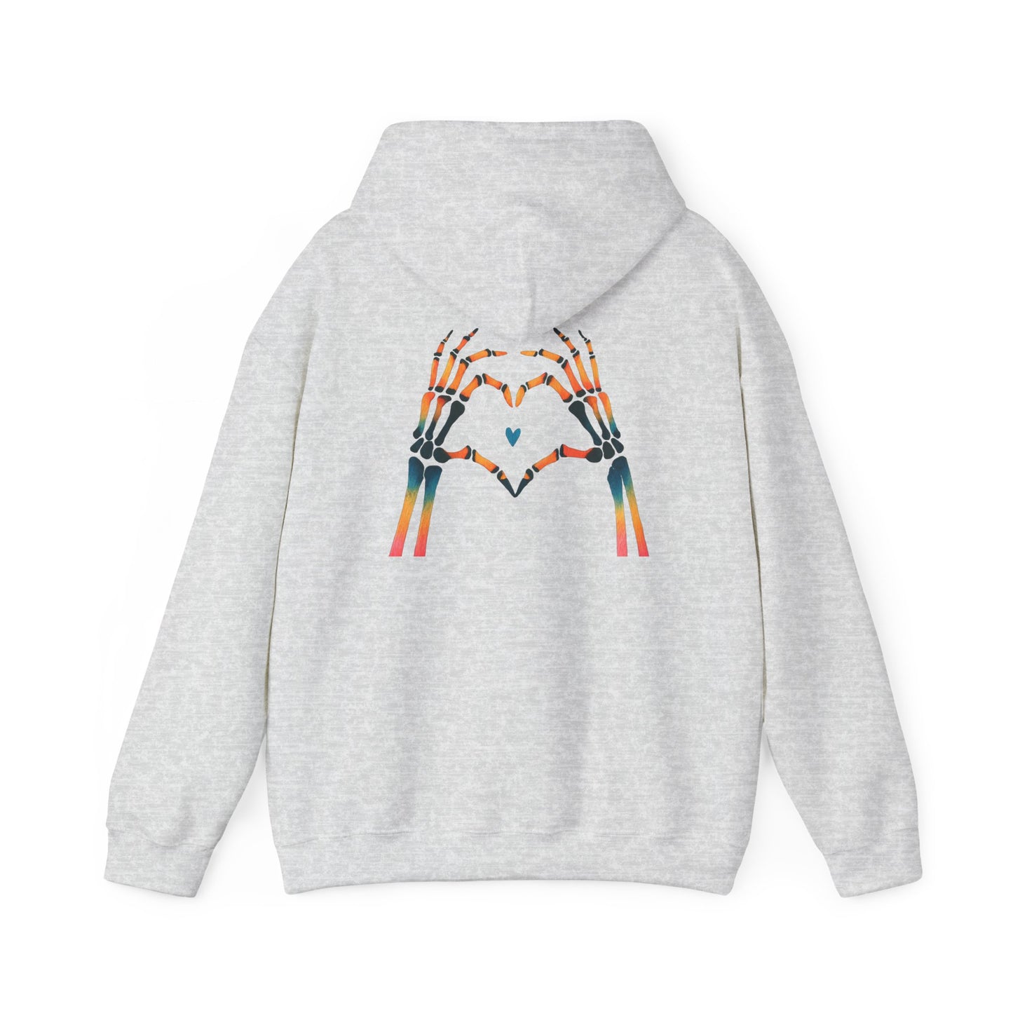 Rainbow Skeleton Heart Hoodie