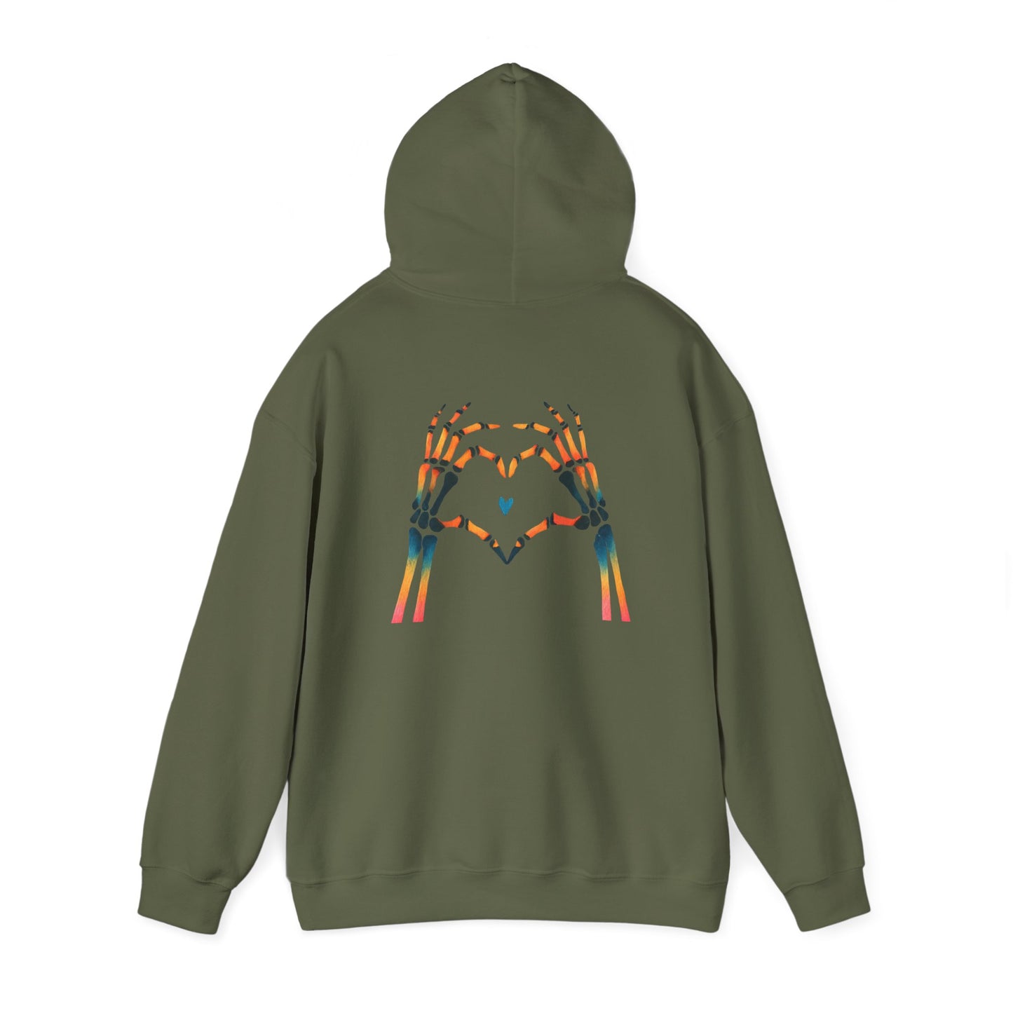 Rainbow Skeleton Heart Hoodie