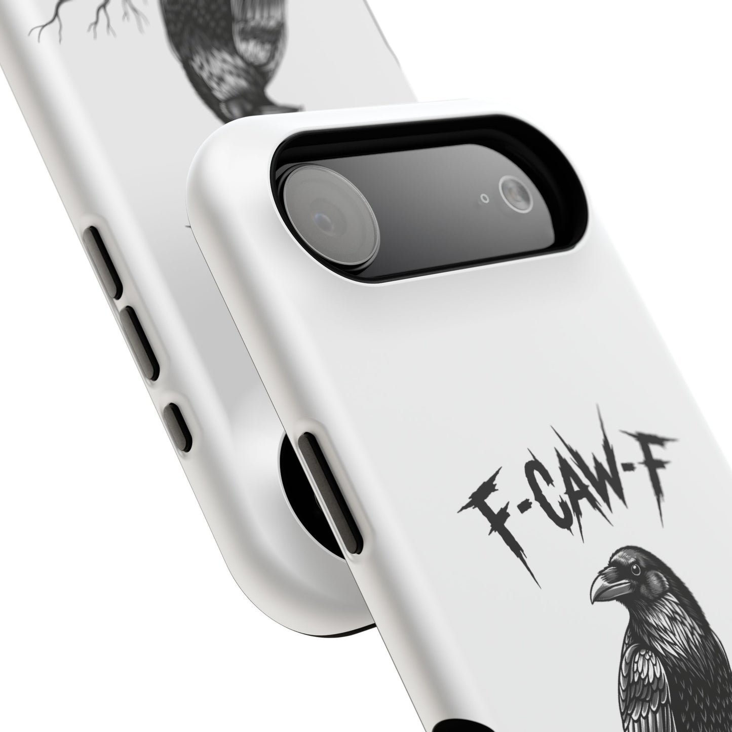 F-Caw-F Raven Phone Case, Autum Vibe Accessory, Perfect for Bird Lovers, Unique Gift for Him/Her, Impact-Resistant Phone Cover