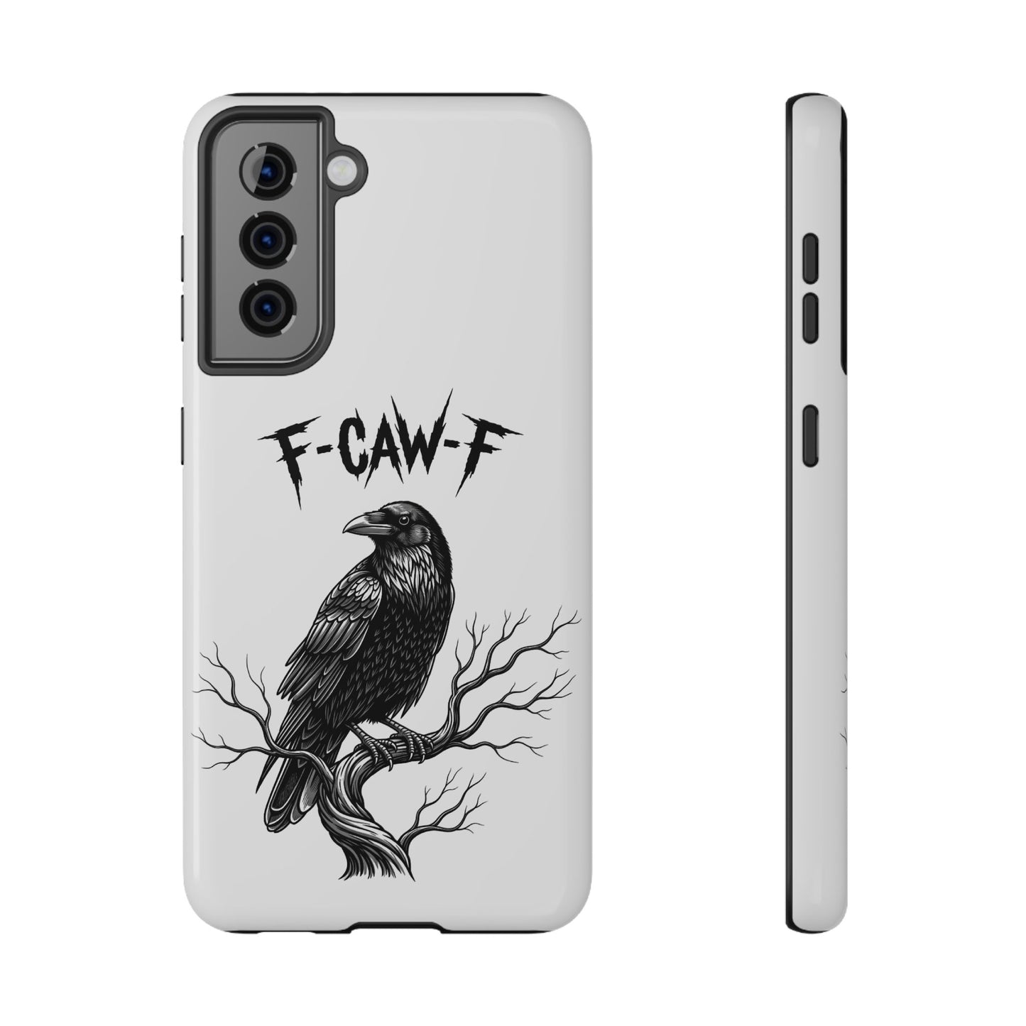 F-Caw-F Raven Phone Case, Autum Vibe Accessory, Perfect for Bird Lovers, Unique Gift for Him/Her, Impact-Resistant Phone Cover