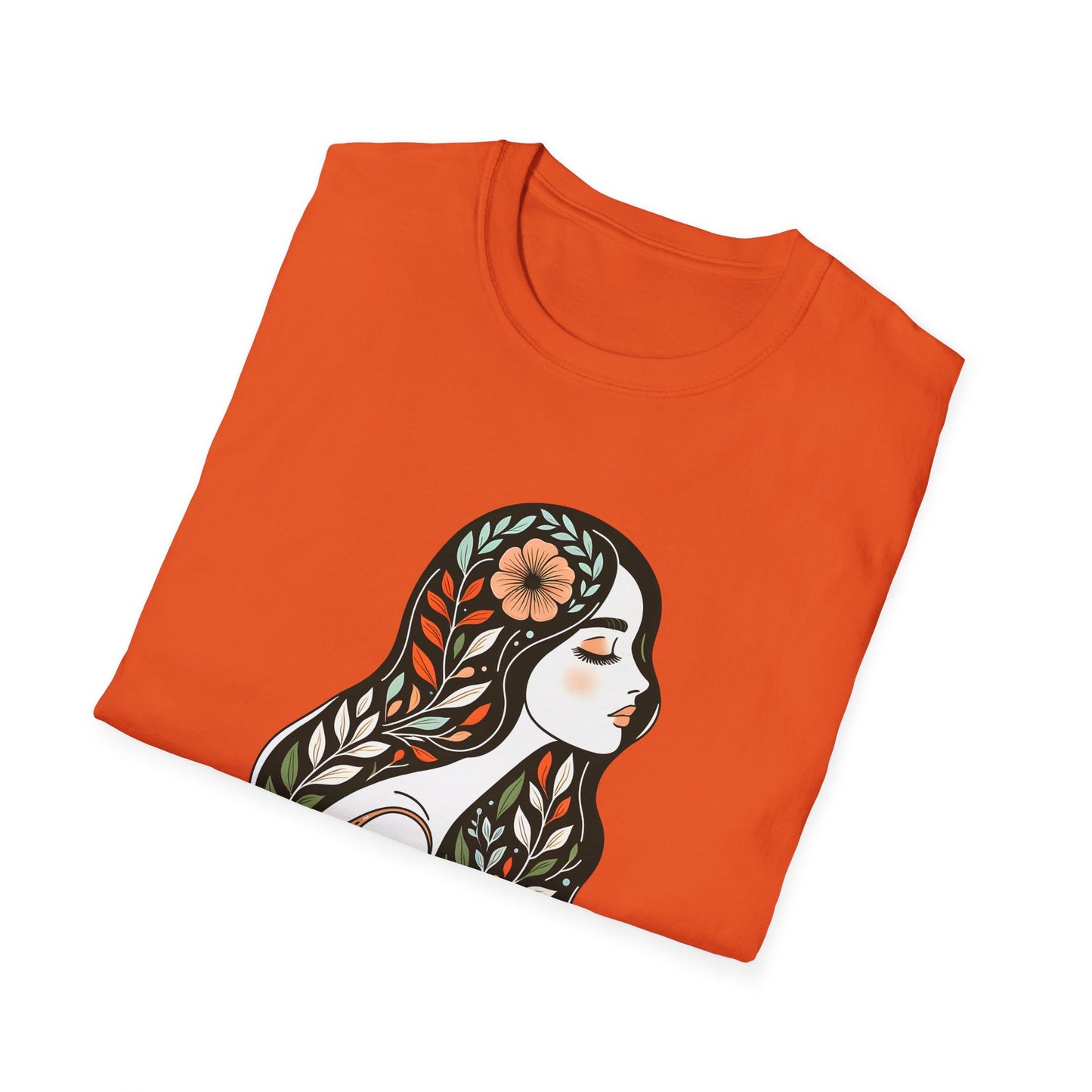 Grow Through Inspirational Unisex Softstyle T-Shirt, Motivational Tee, Self-Care Shirt, Gift for Women, Mindfulness Apparel