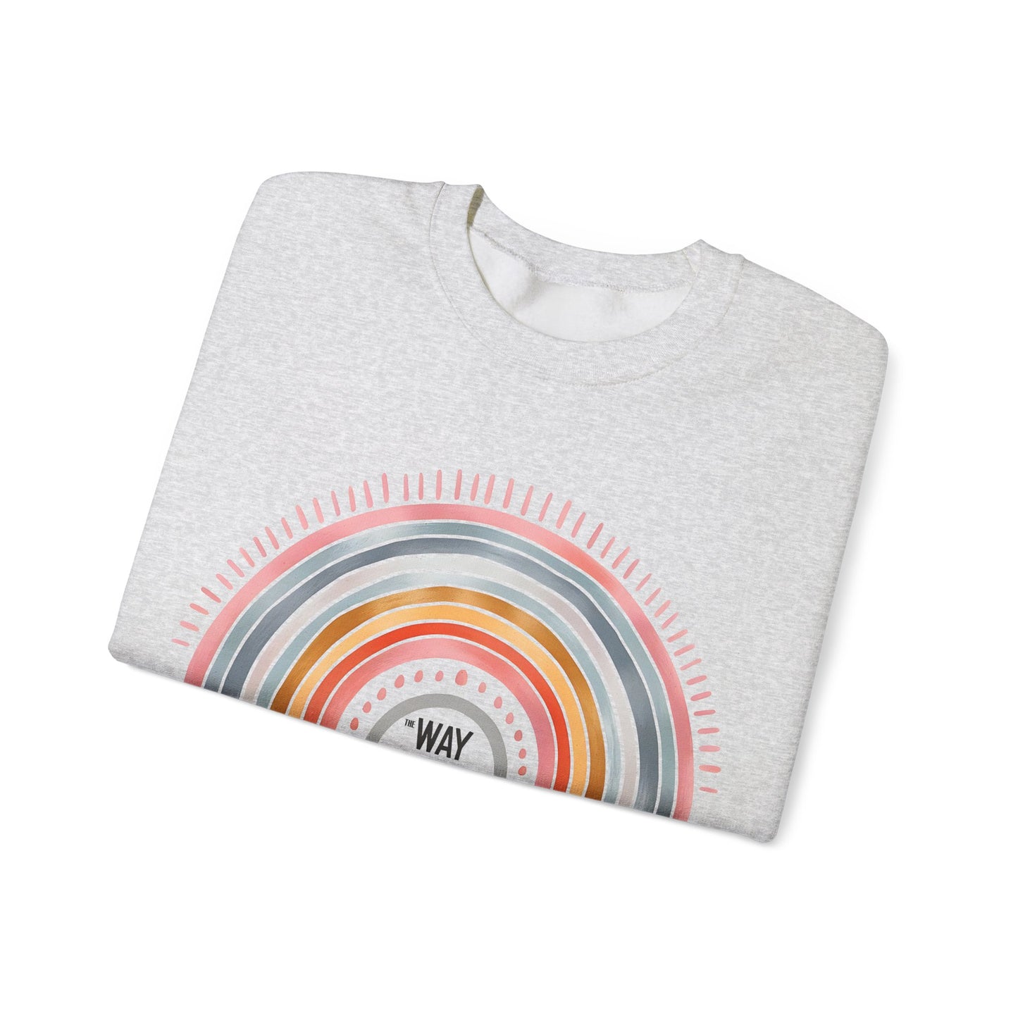 Jesus Rainbow Sweatshirt, Cozy Unisex Crewneck, Christian Apparel, Faith Sweatshirt, Gift for Believers, Inspirational Fashion