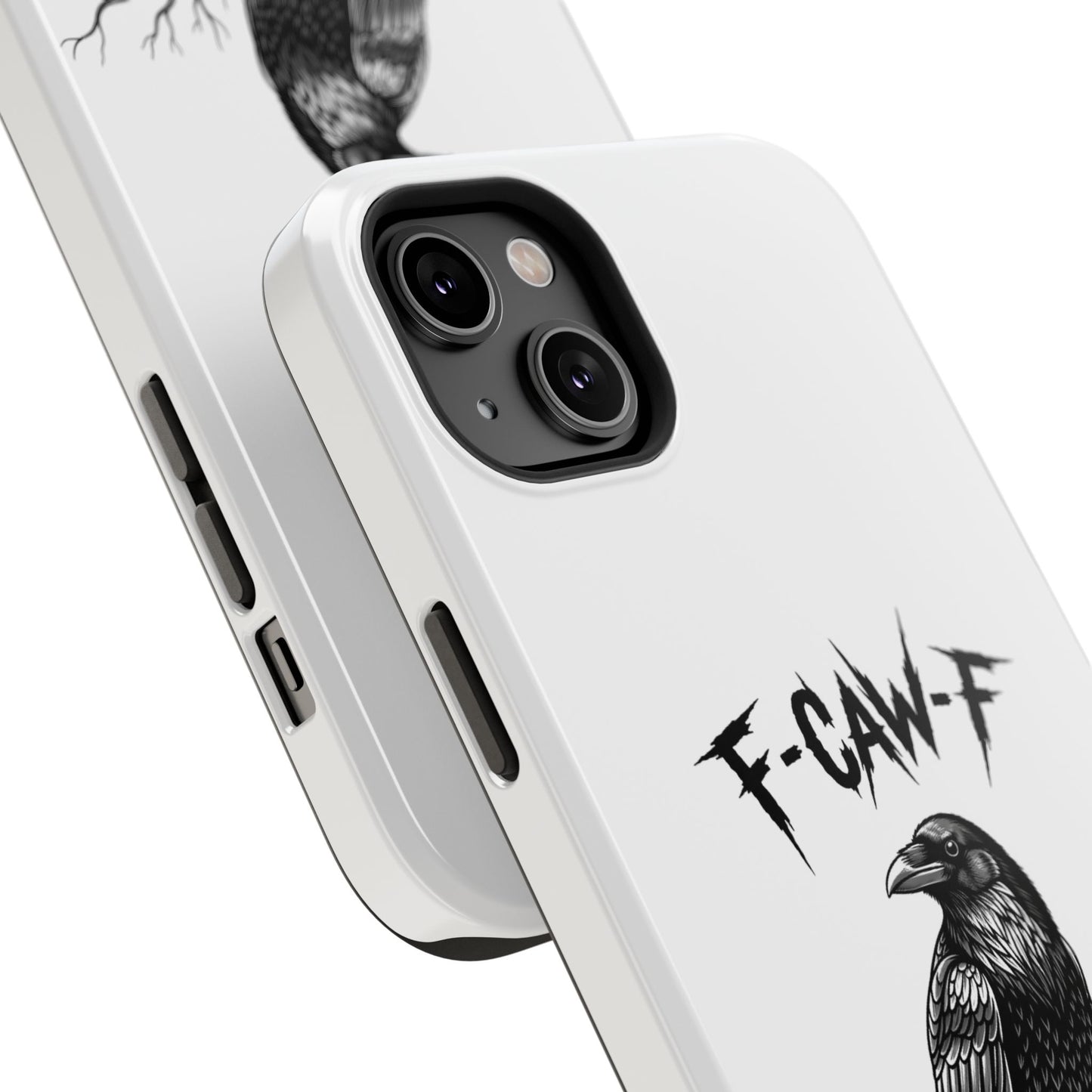 F-Caw-F Raven Phone Case, Autum Vibe Accessory, Perfect for Bird Lovers, Unique Gift for Him/Her, Impact-Resistant Phone Cover
