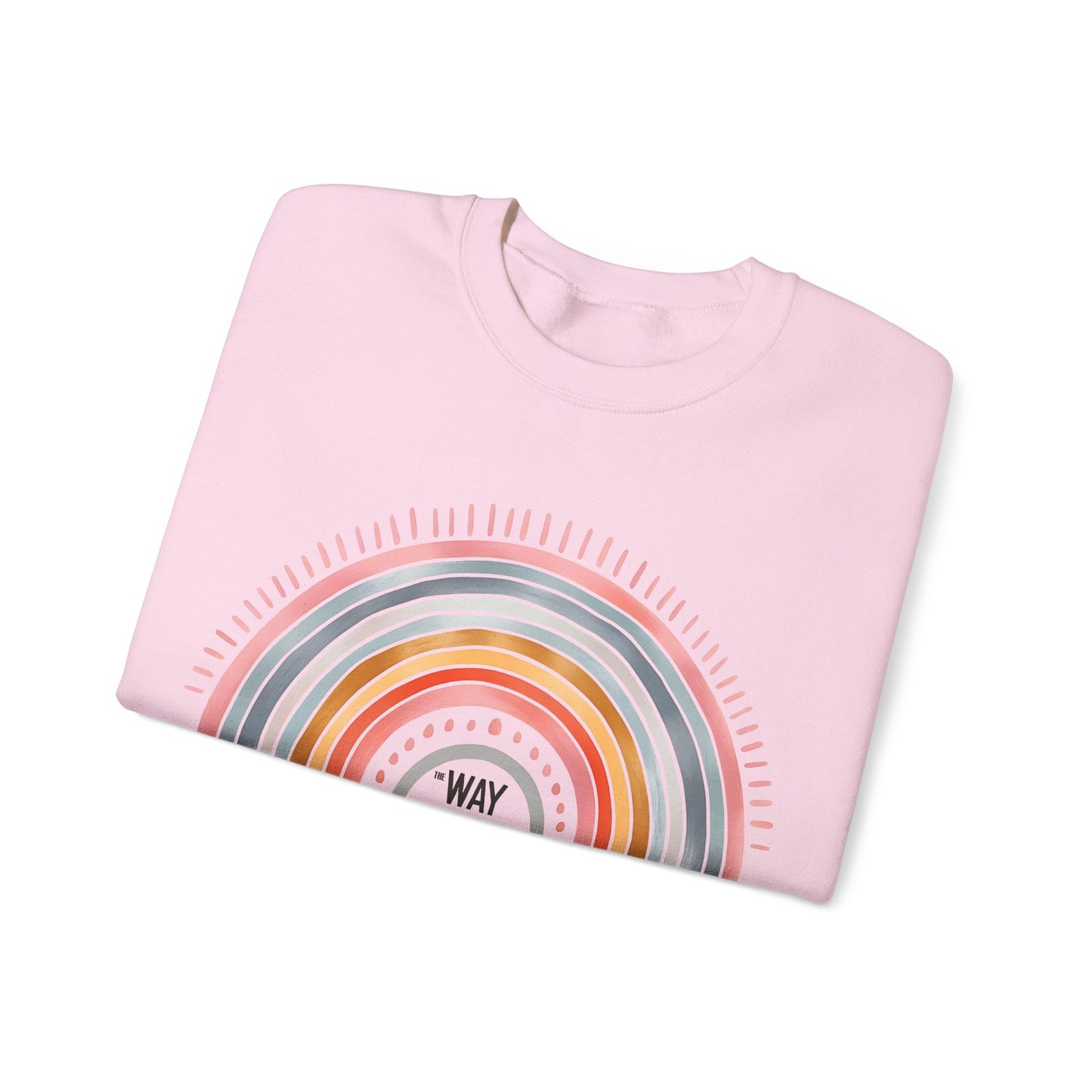 Jesus Rainbow Sweatshirt, Cozy Unisex Crewneck, Christian Apparel, Faith Sweatshirt, Gift for Believers, Inspirational Fashion