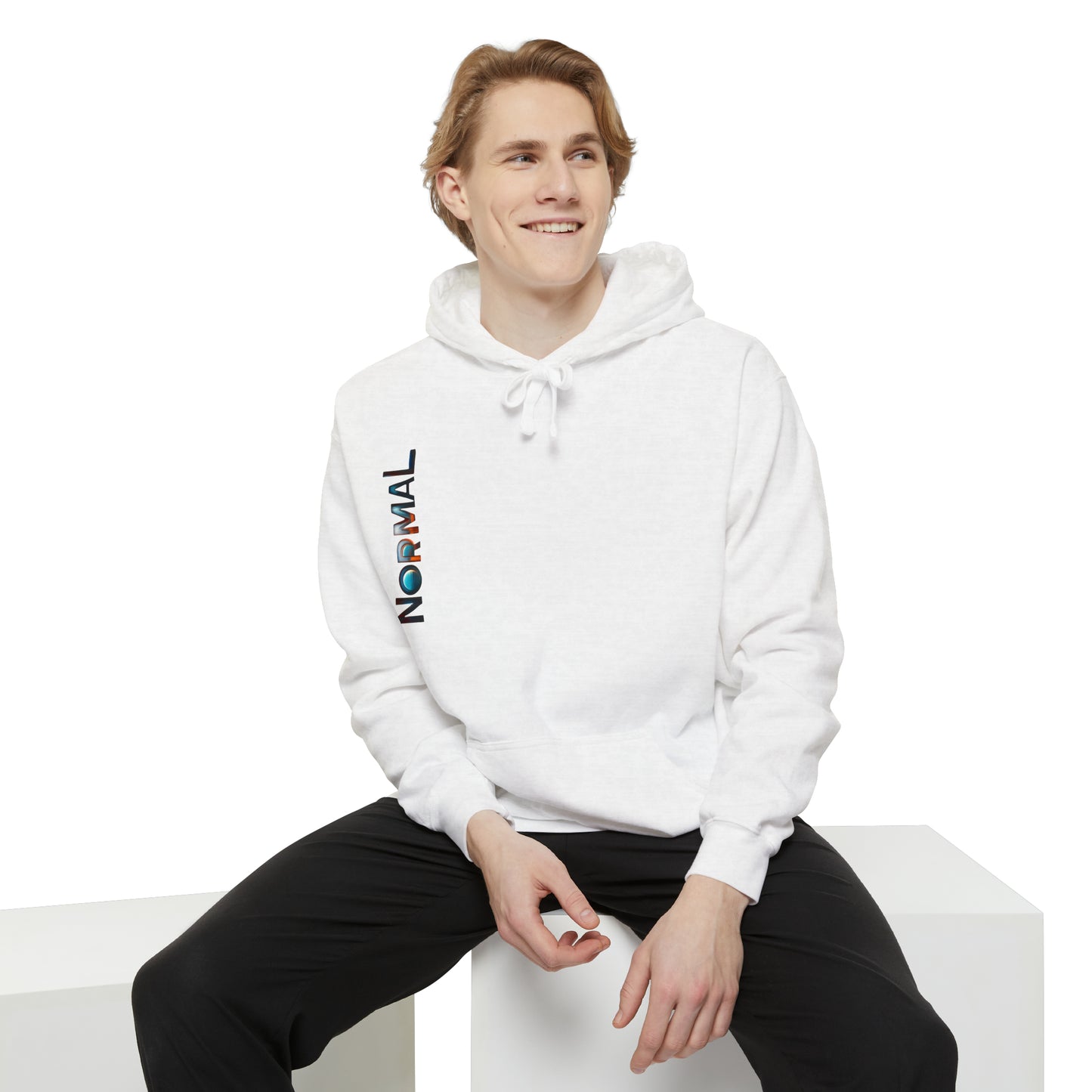 Normal Wear Unisex Garment-Dyed Hoodie