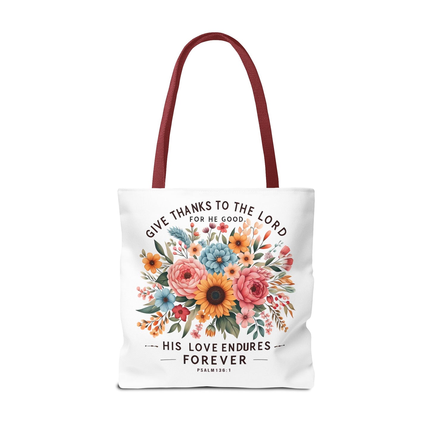 Inspirational Christian Tote Bag - Let Your Light Shine, Floral Design, Gift for Church, Bible Study, Mother's Day, Faith