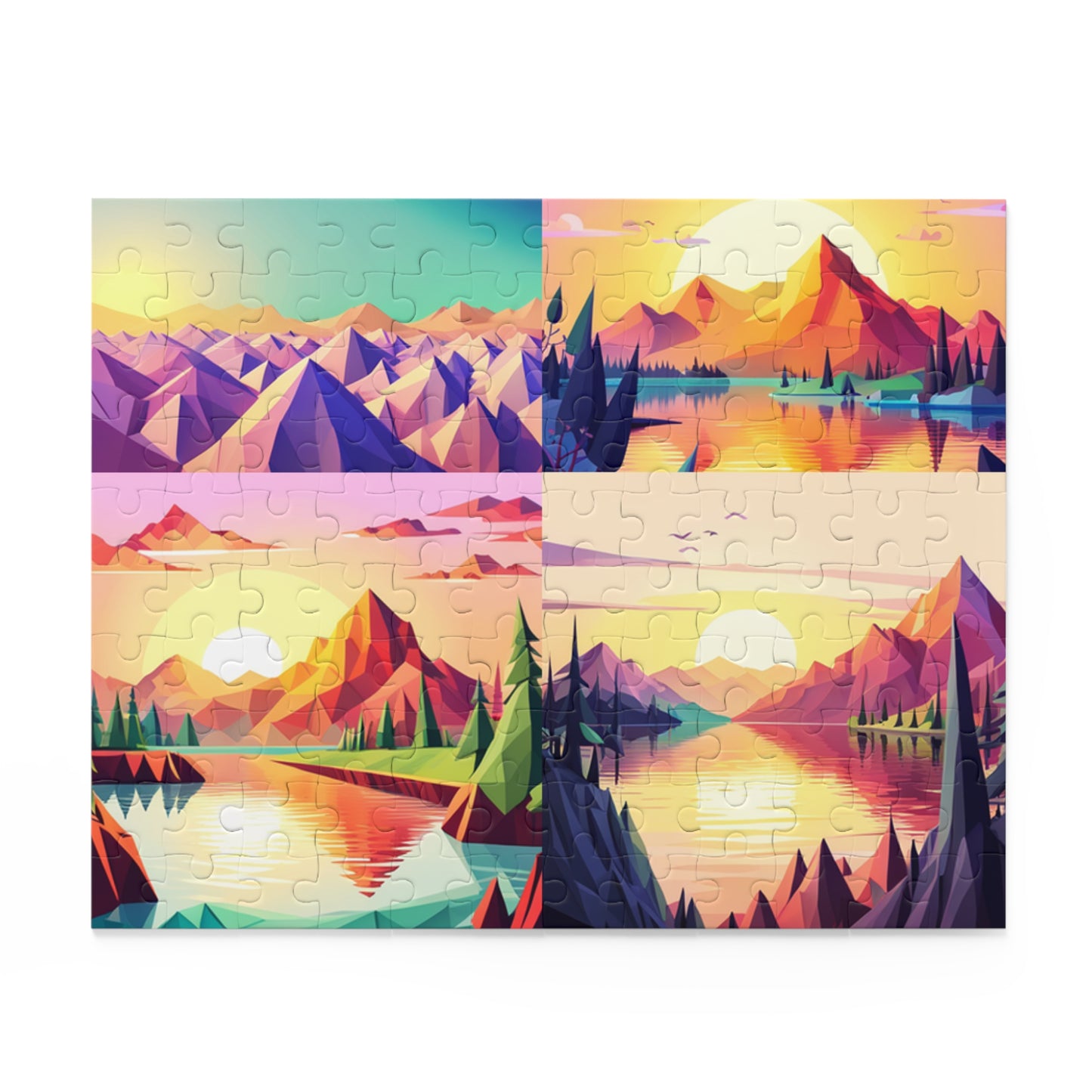 AI Beauty Sunset Puzzle (120, 252, 500-Piece)