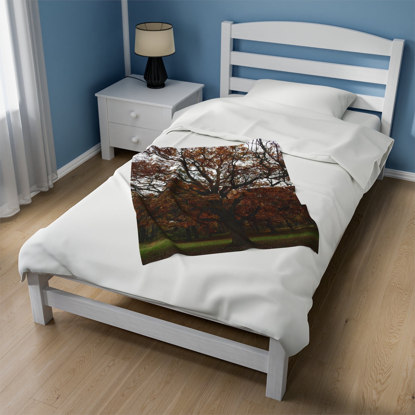 tree print Velveteen Plush Blanket