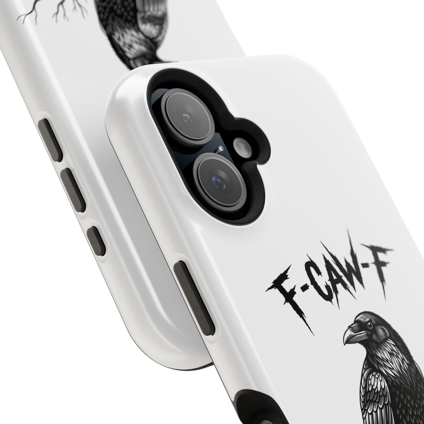 F-Caw-F Raven Phone Case, Autum Vibe Accessory, Perfect for Bird Lovers, Unique Gift for Him/Her, Impact-Resistant Phone Cover
