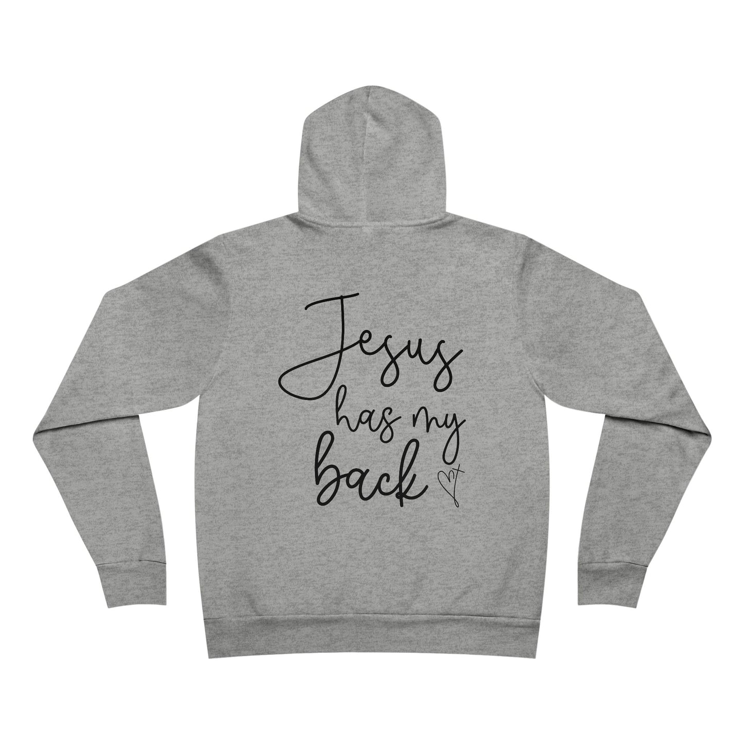 Inspiring Unisex Hoodie - Jesus Has My Back, Cozy Sweatshirt, Faith-Based Gift, Christian Apparel, Everyday Wear