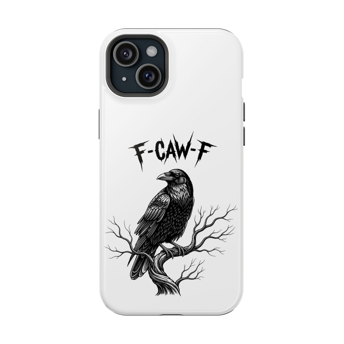 F-Caw-F Raven Phone Case, Autum Vibe Accessory, Perfect for Bird Lovers, Unique Gift for Him/Her, Impact-Resistant Phone Cover