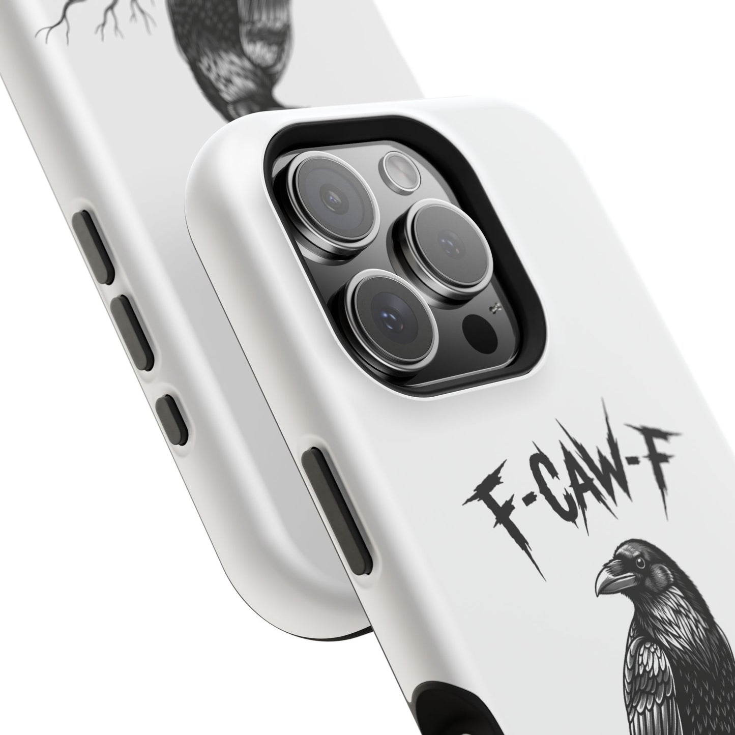 F-Caw-F Raven Phone Case, Autum Vibe Accessory, Perfect for Bird Lovers, Unique Gift for Him/Her, Impact-Resistant Phone Cover