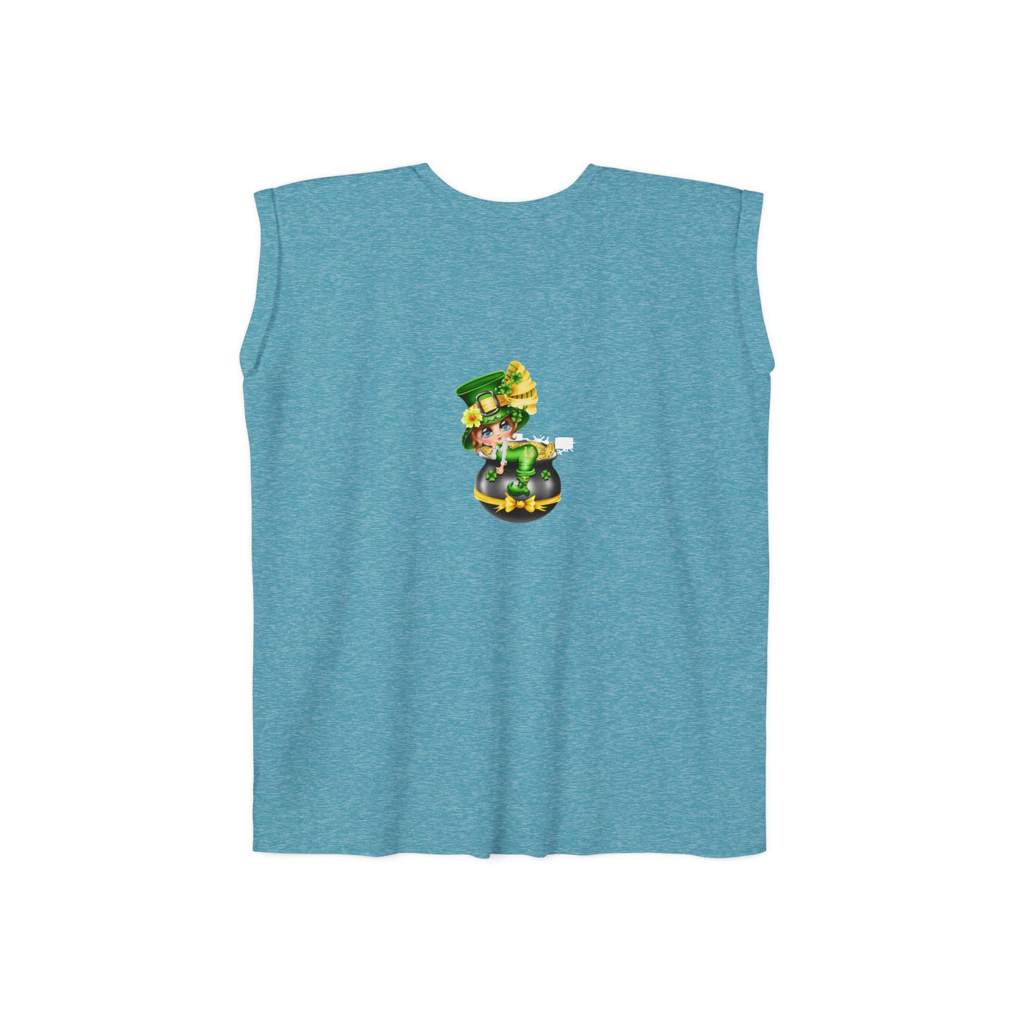 St. Patricks Day Women’s Flowy Rolled Cuffs Muscle Tee