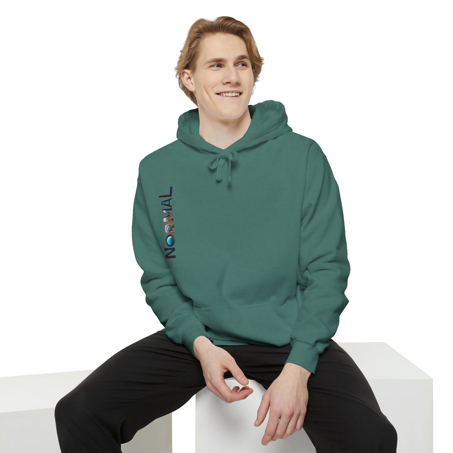 Normal Wear Unisex Garment-Dyed Hoodie