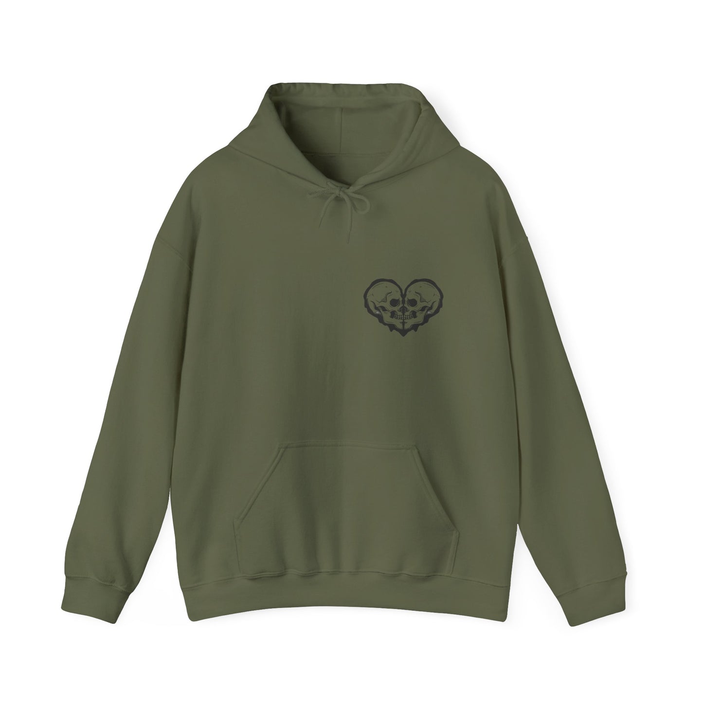 Skeleton Heart Hoodie - if i had feelings they'd be for you