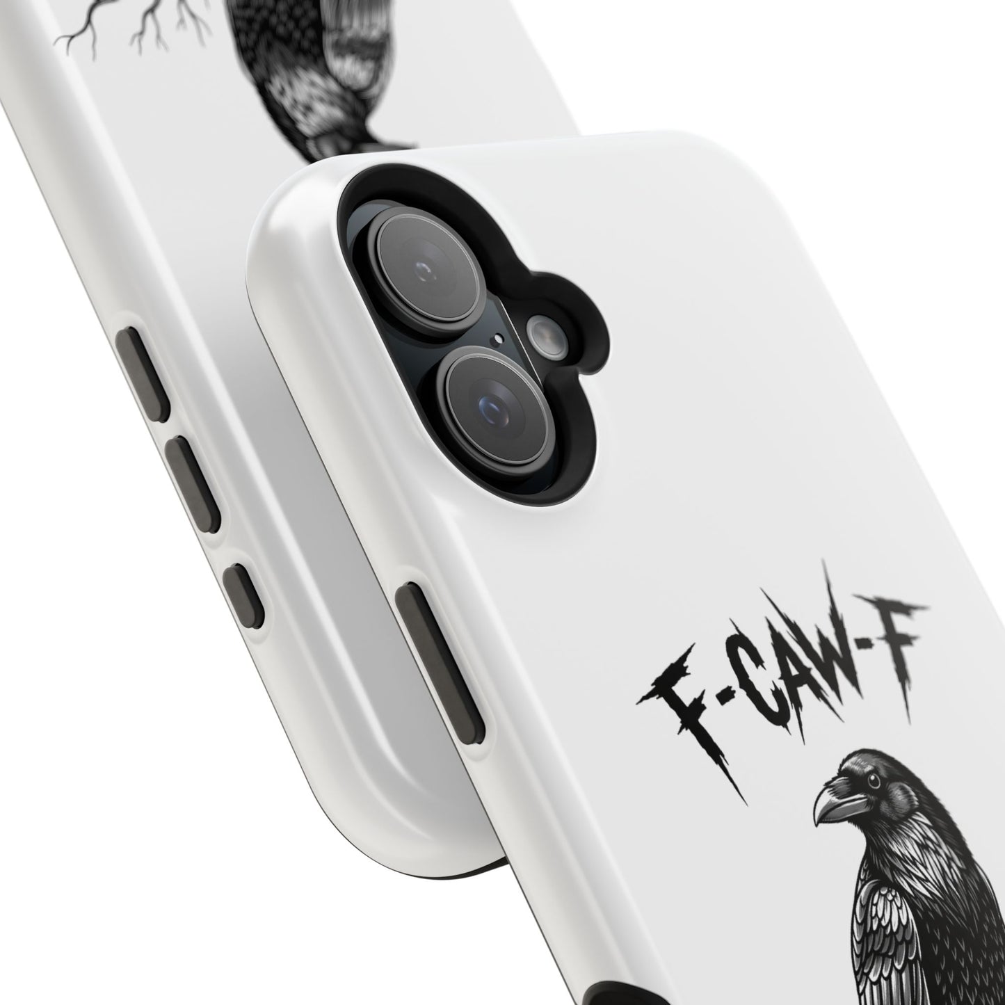 F-Caw-F Raven Phone Case, Autum Vibe Accessory, Perfect for Bird Lovers, Unique Gift for Him/Her, Impact-Resistant Phone Cover