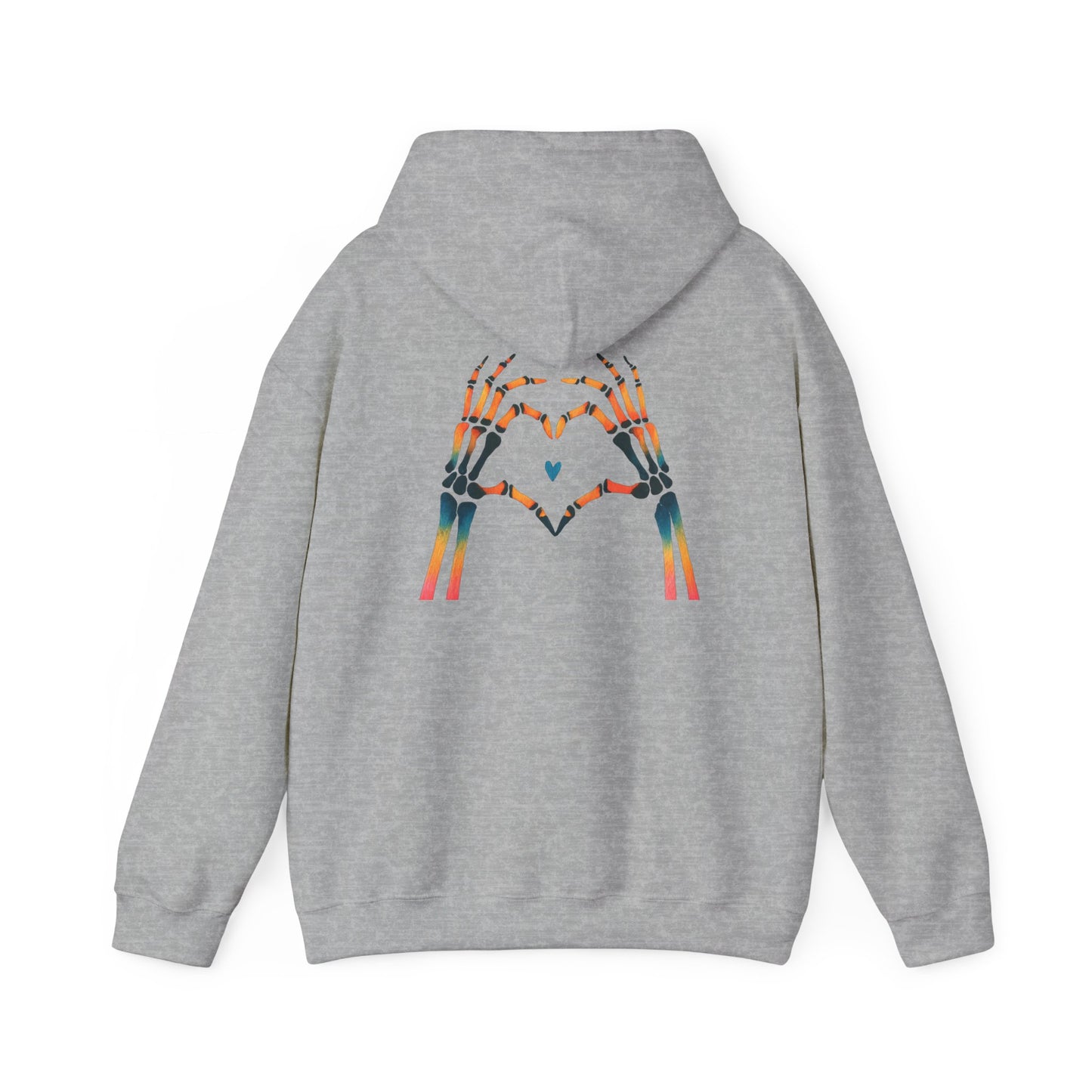 Rainbow Skeleton Heart Hoodie