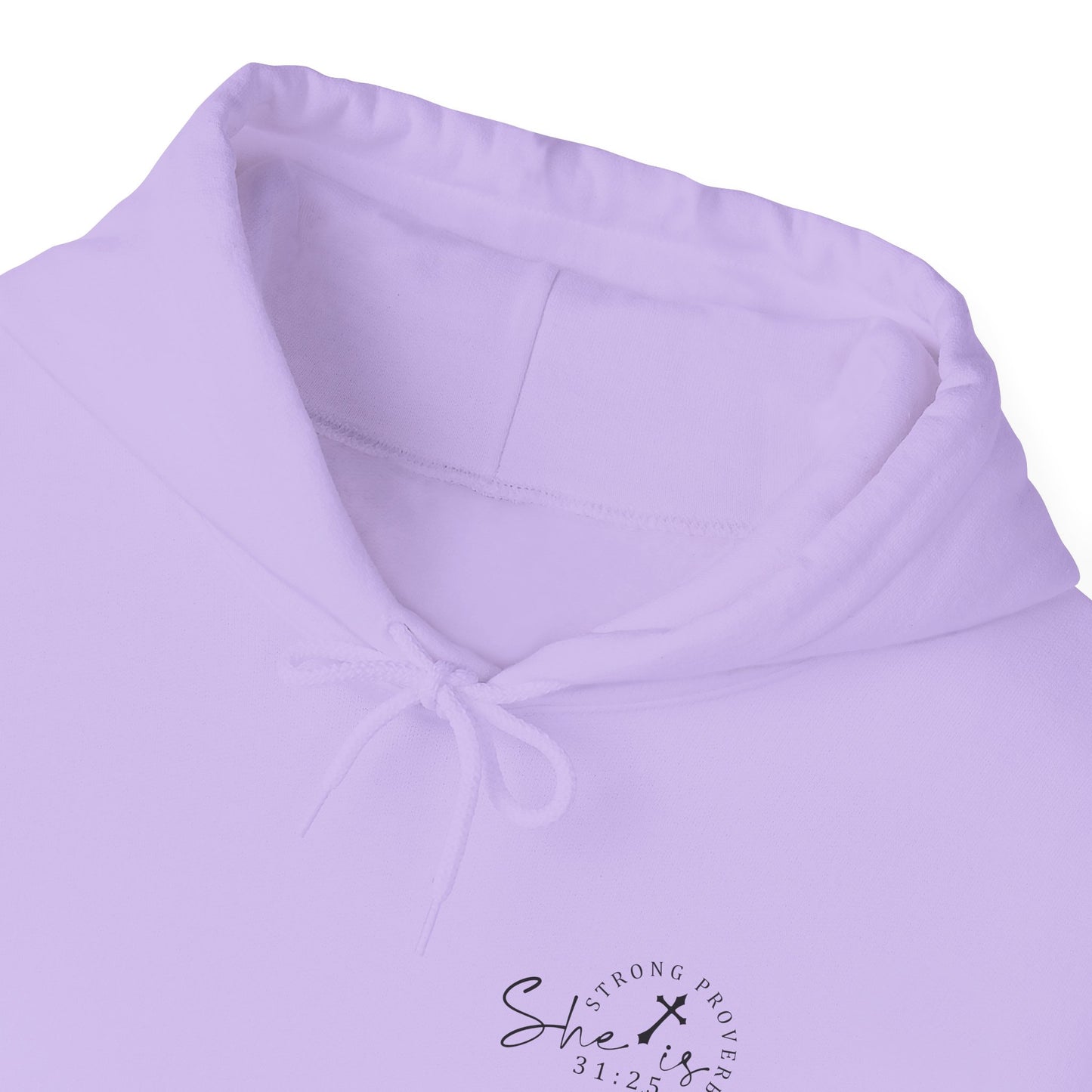 Christian Hooded Sweatshirt 'Strong and Courageous Proverbs'