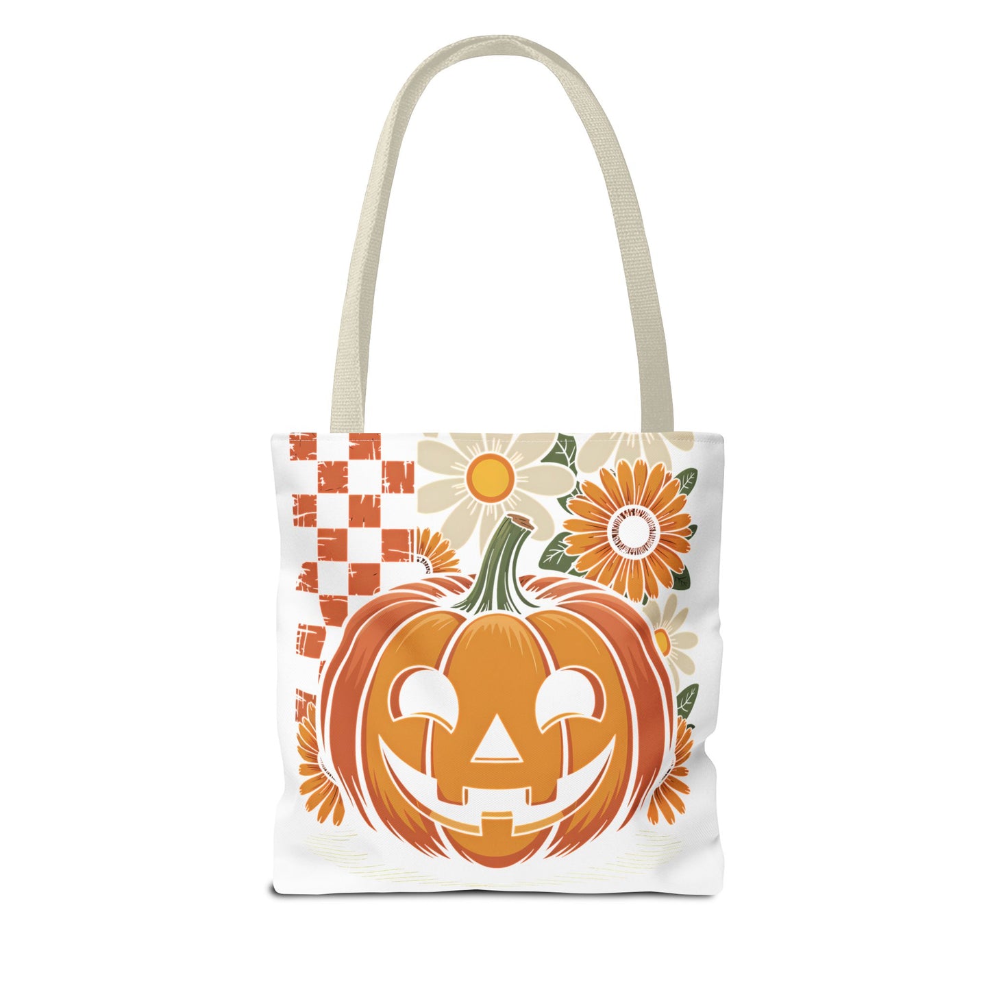 Autumn Pumpkin Tote Bag, Halloween Gift, Eco-Friendly Shopping, Seasonal Bag, Fall Decor, Floral Pumpkin Handbag