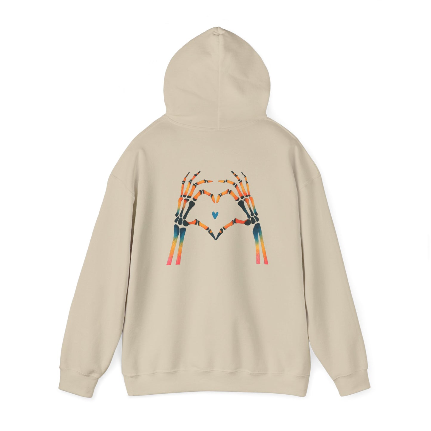 Rainbow Skeleton Heart Hoodie