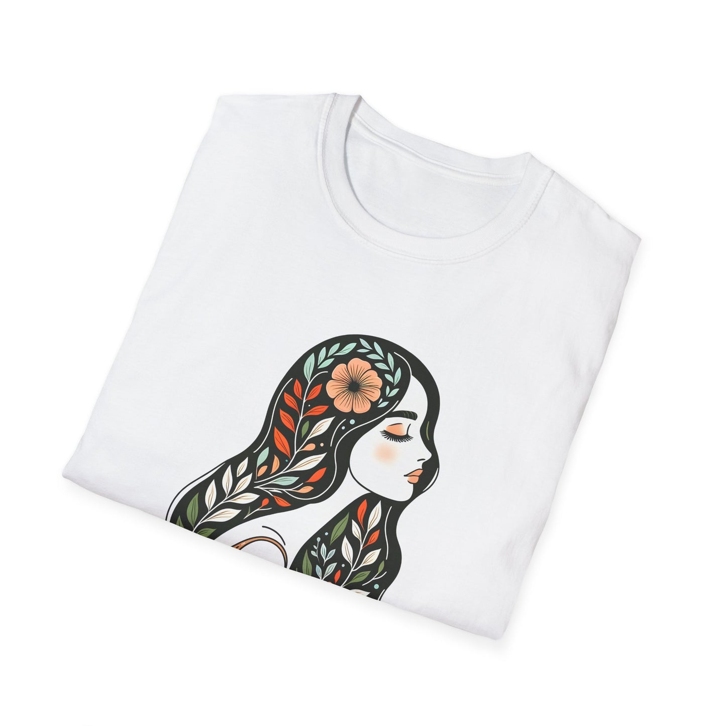 Grow Through Inspirational Unisex Softstyle T-Shirt, Motivational Tee, Self-Care Shirt, Gift for Women, Mindfulness Apparel