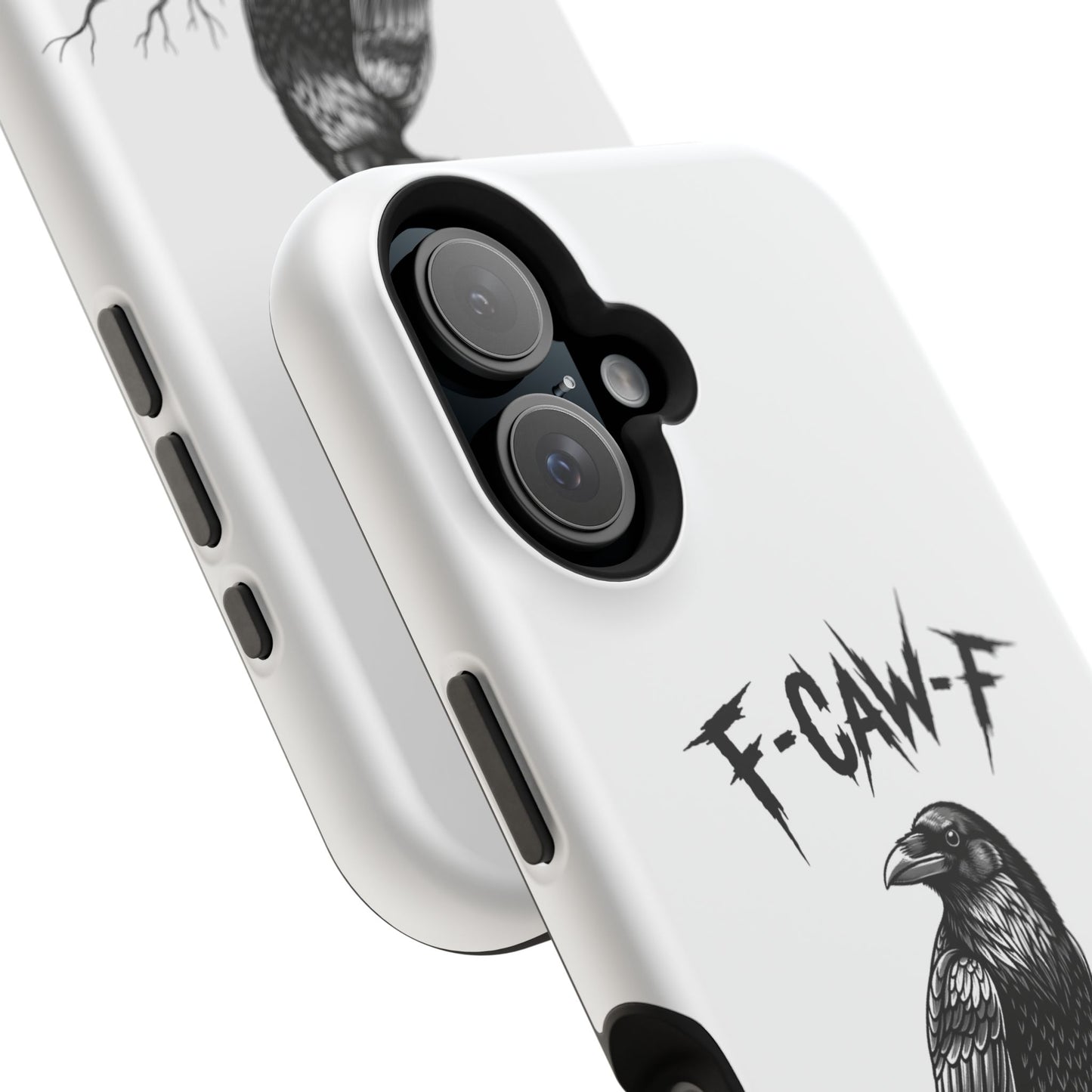 F-Caw-F Raven Phone Case, Autum Vibe Accessory, Perfect for Bird Lovers, Unique Gift for Him/Her, Impact-Resistant Phone Cover