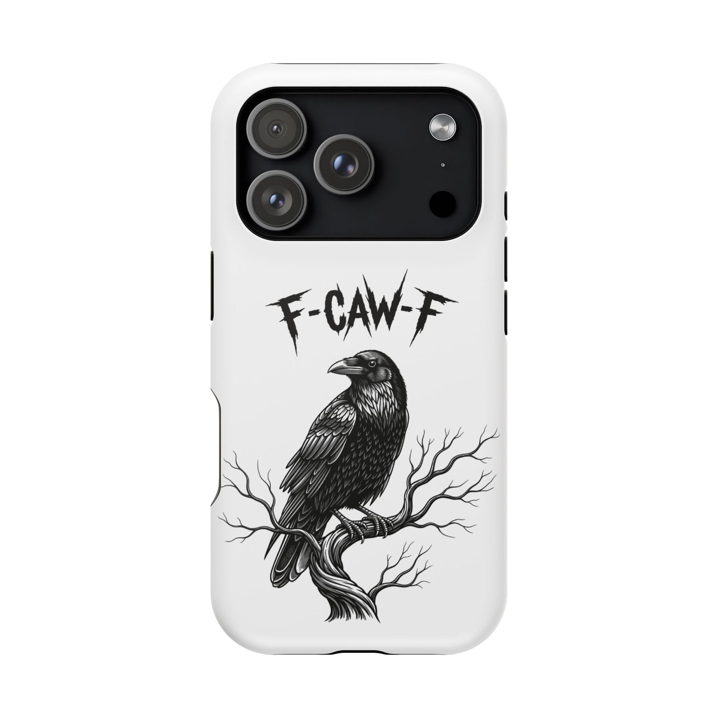 F-Caw-F Raven Phone Case, Autum Vibe Accessory, Perfect for Bird Lovers, Unique Gift for Him/Her, Impact-Resistant Phone Cover