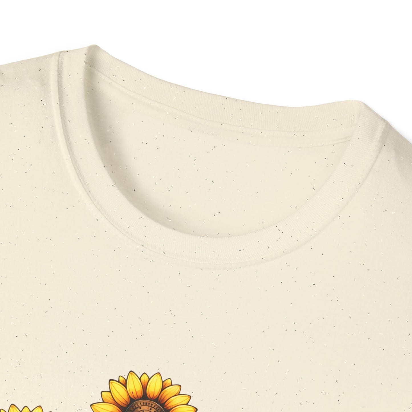 Sunflower Garden Unisex Softstyle T-Shirt, Floral Tee, Nature Lover Gift, Summer Apparel, Boho Aesthetic