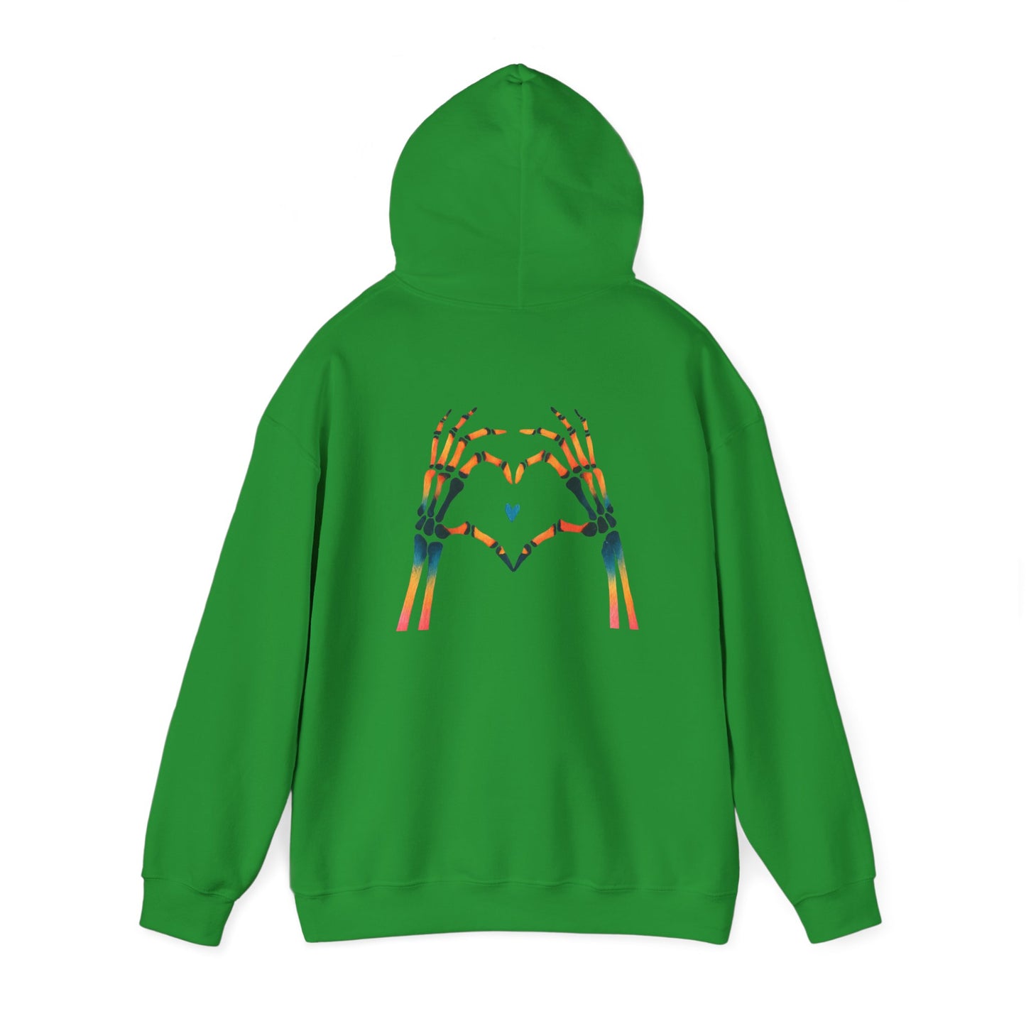 Rainbow Skeleton Heart Hoodie